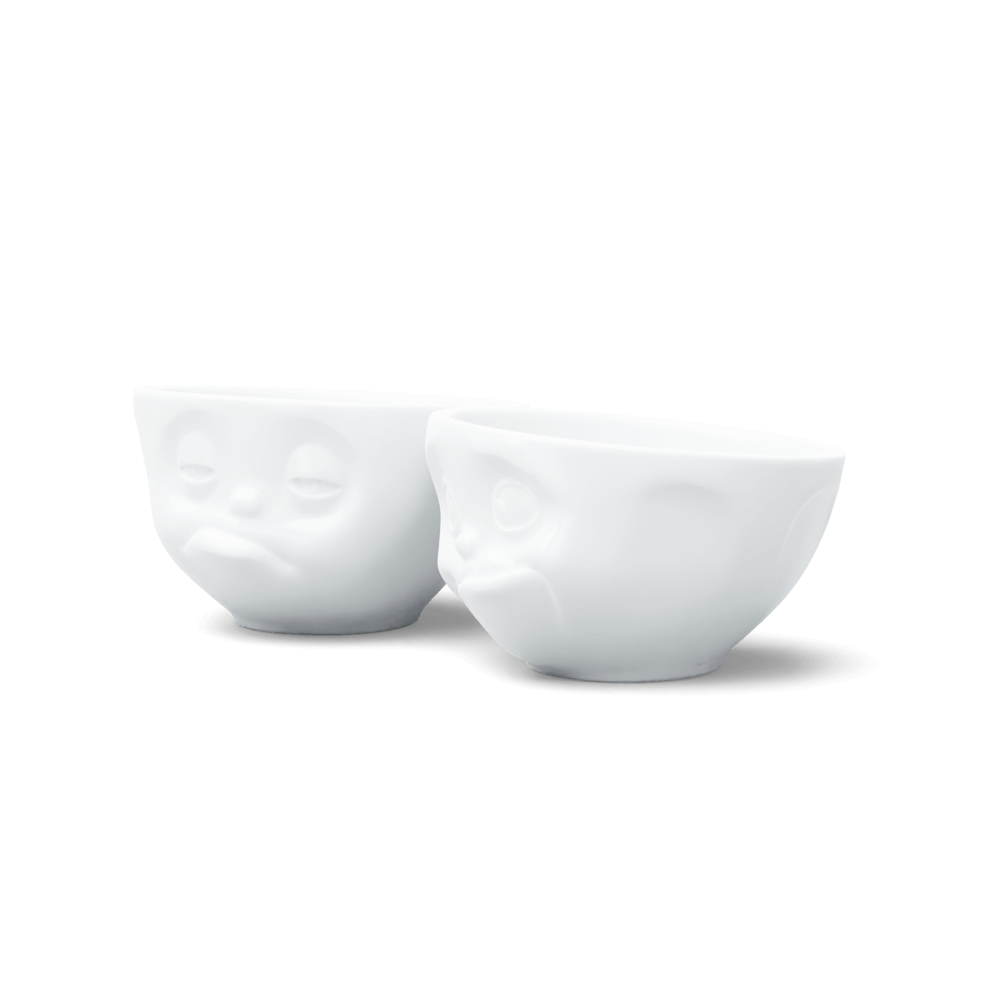 Zestaw miseczek SNOOZY & TASTY biały – drewno orzechowe, 58products