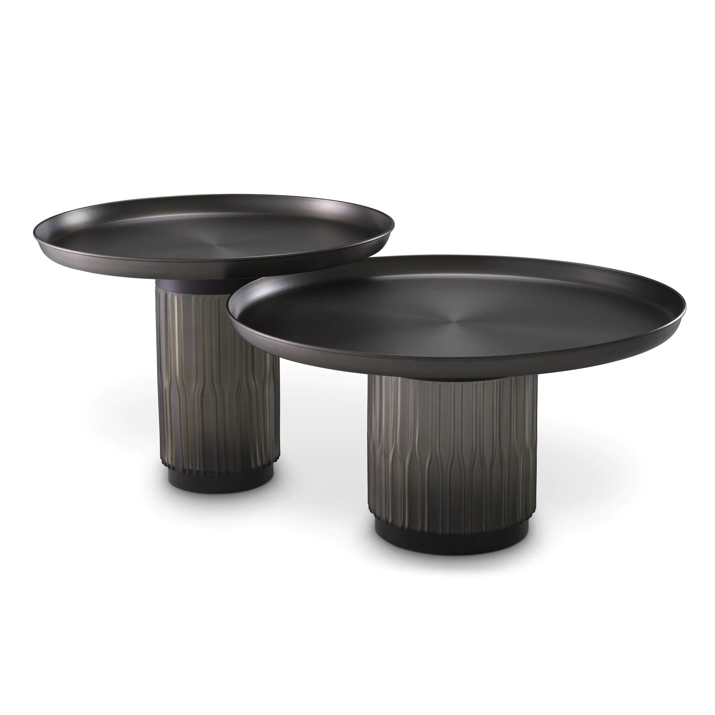 Zestaw stolików kawowych ZACHARY czarny Eichholtz Eye on Design