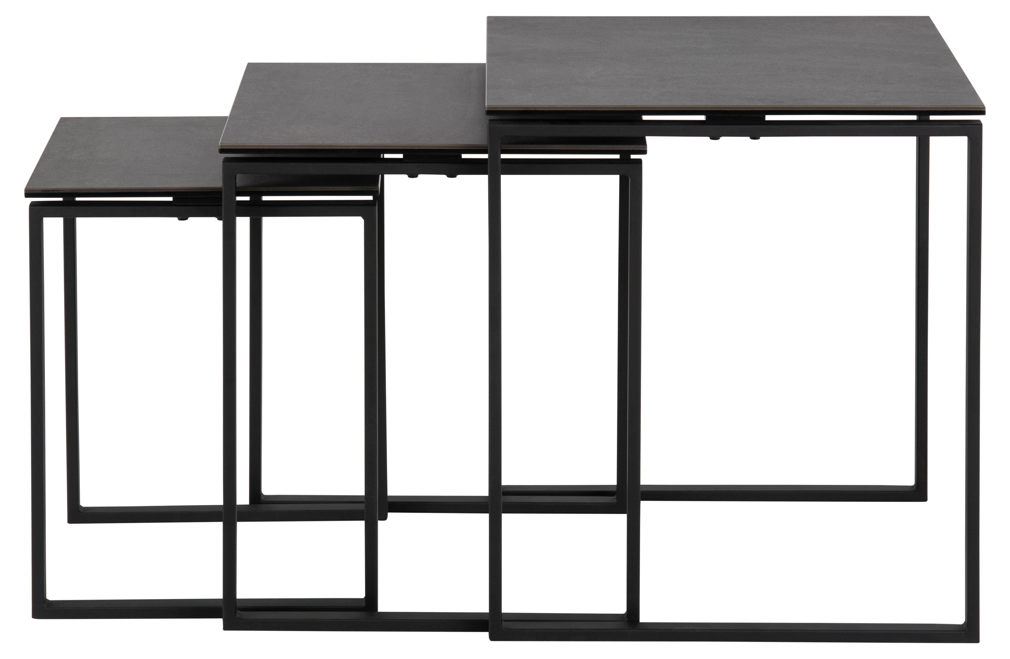 Zestaw stolików SOREN czarny Home Essentials Eye on Design