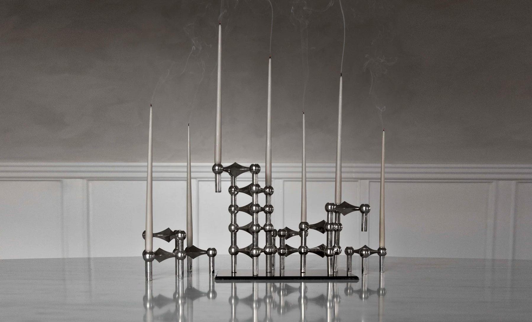 Zestaw świeczników STOFF NAGEL chrom Stoff Nagel Eye on Design