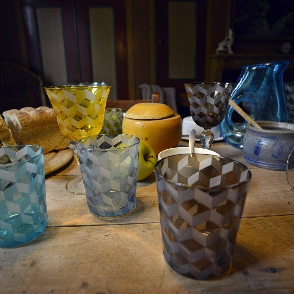 Zestaw szklanek BLOCKS kolorowy Pols Potten Eye on Design