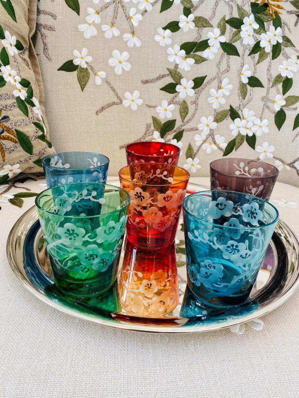 Zestaw szklanek BLOSSOM kolorowy Pols Potten Eye on Design