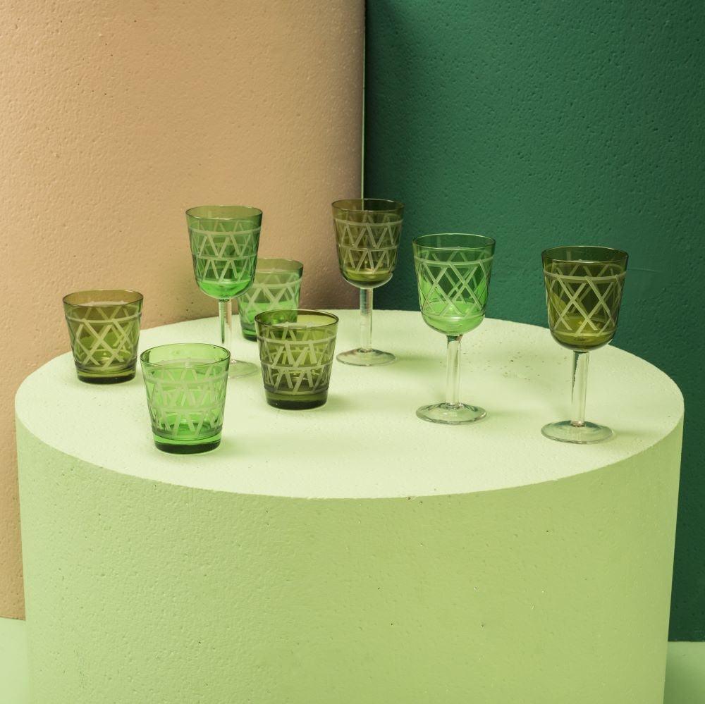 Zestaw szklanek TIE UP zielony Pols Potten Eye on Design