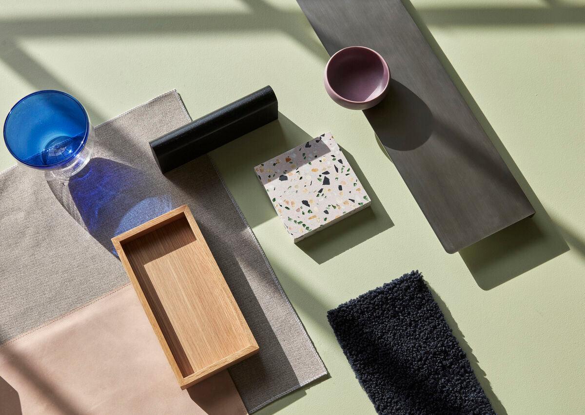 Zestaw szklanych misek KIOSK niebieska Hübsch Eye on Design