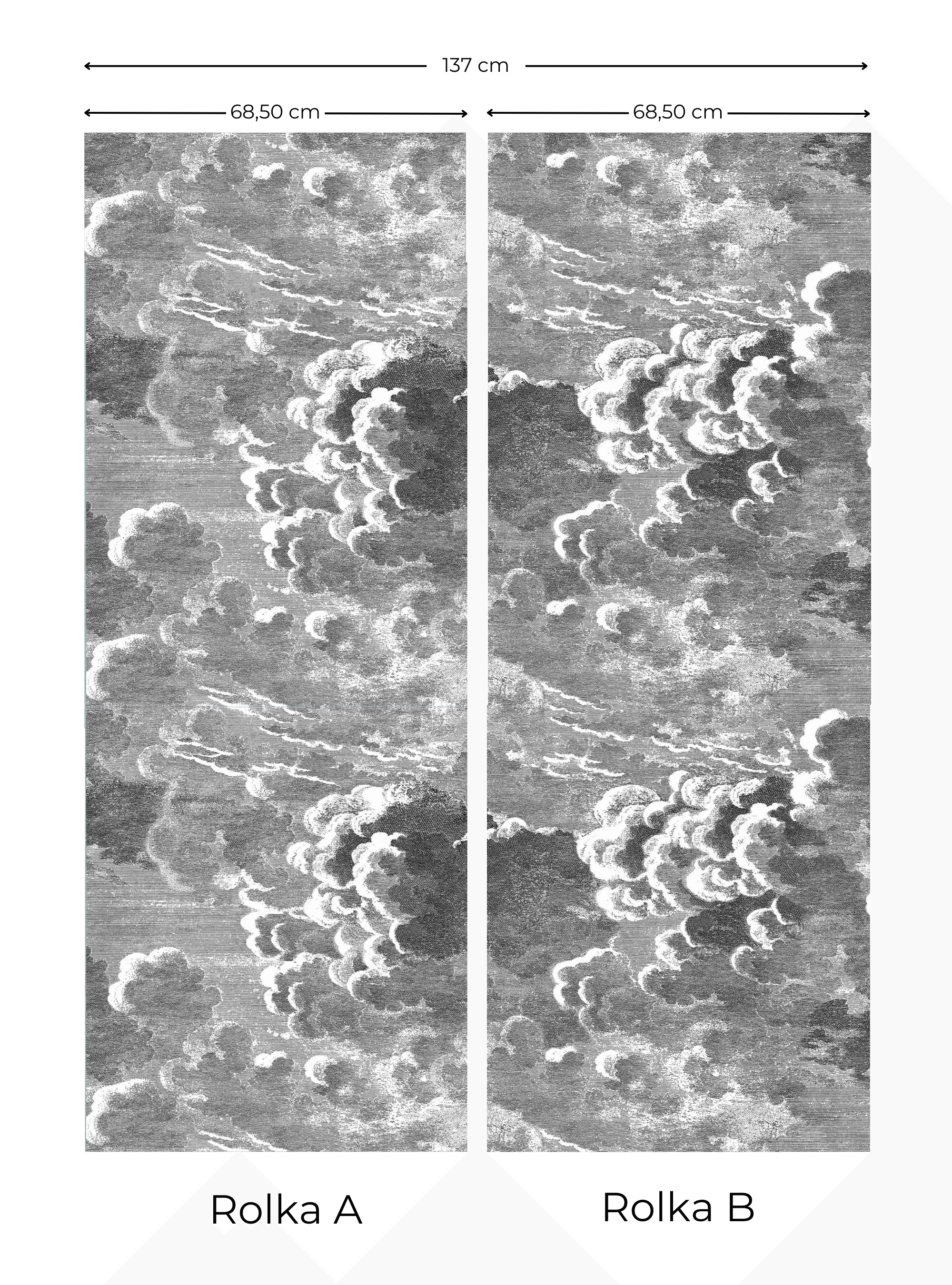 Zestaw tapet FORNASETTI - Nuvolette metaliczne złoto Cole & Son Eye on Design