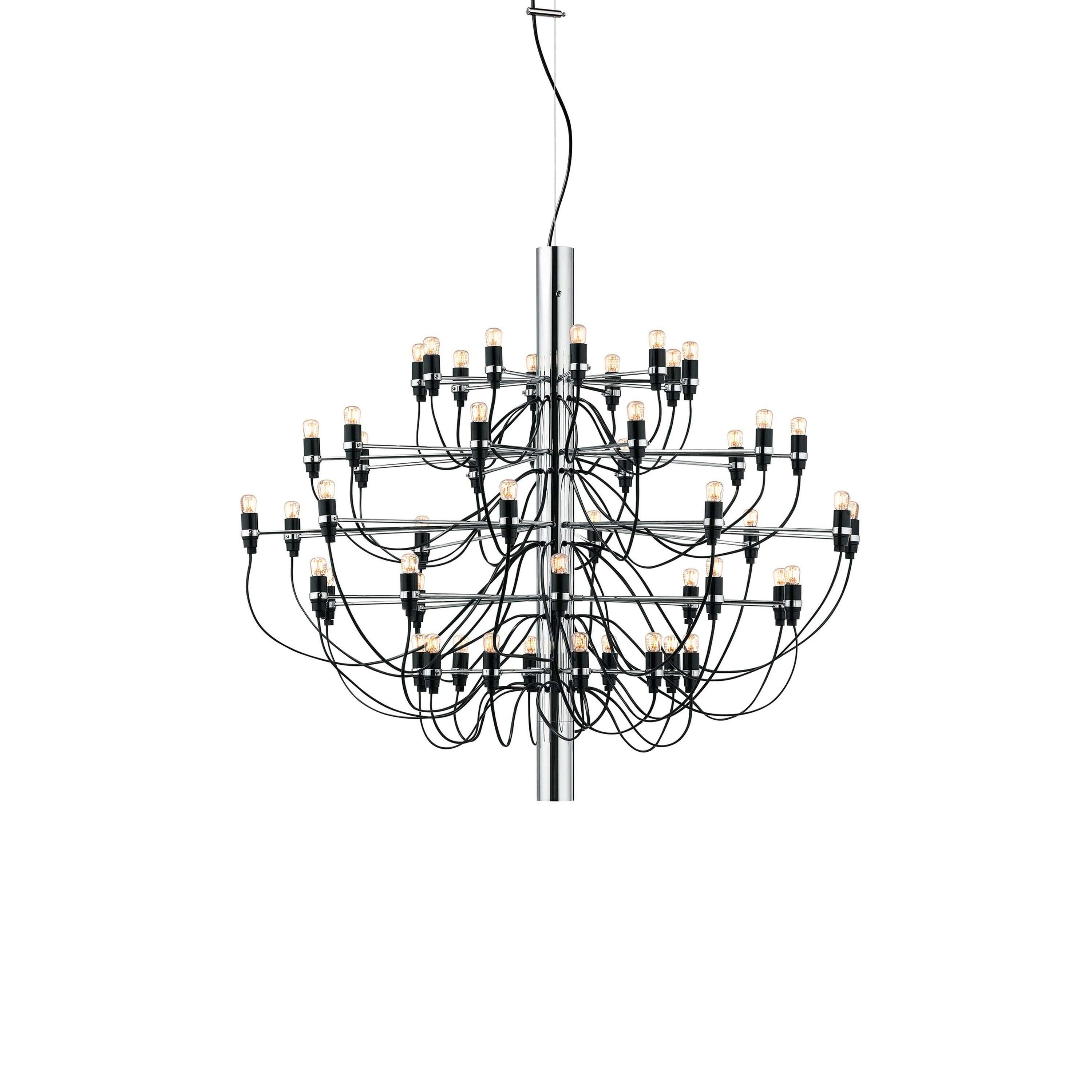 Żyrandol 2097 chromowany Flos L transparentny Eye on Design