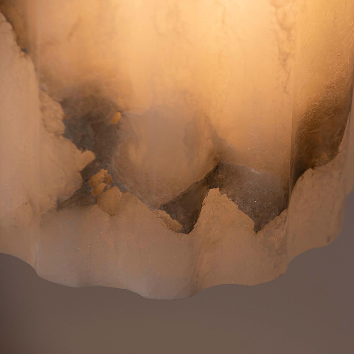 Żyrandol alabastrowy URANIA nikiel Embassy Interiors Eye on Design