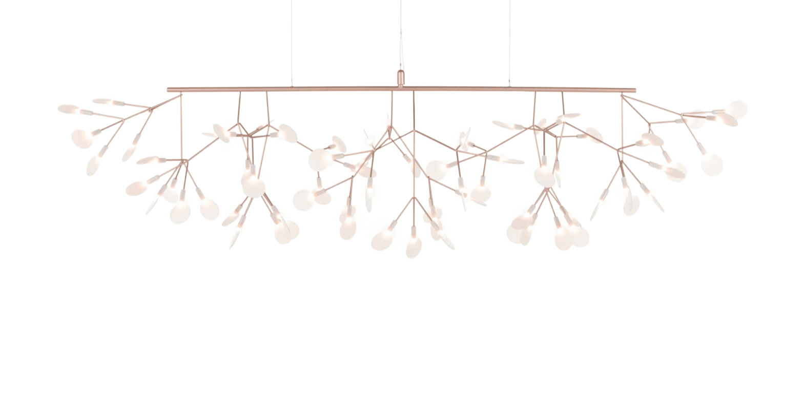 Żyrandol HERACLEUM III LINEAR miedziany Moooi Eye on Design