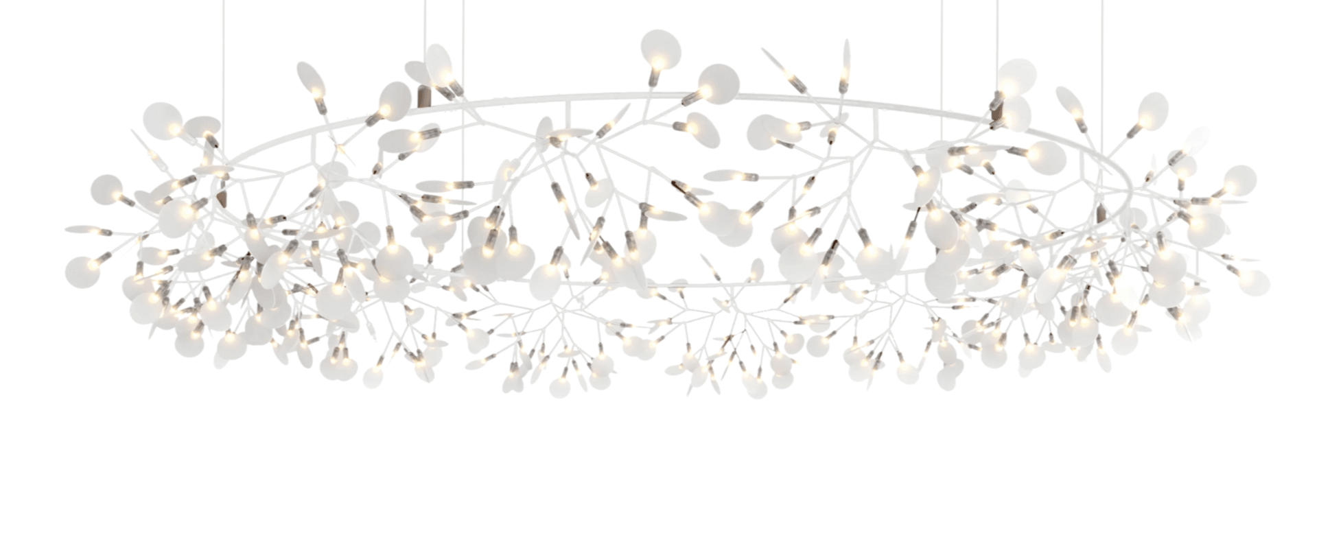Żyrandol HERACLEUM III THE BIG O biały Moooi 210 cm Eye on Design