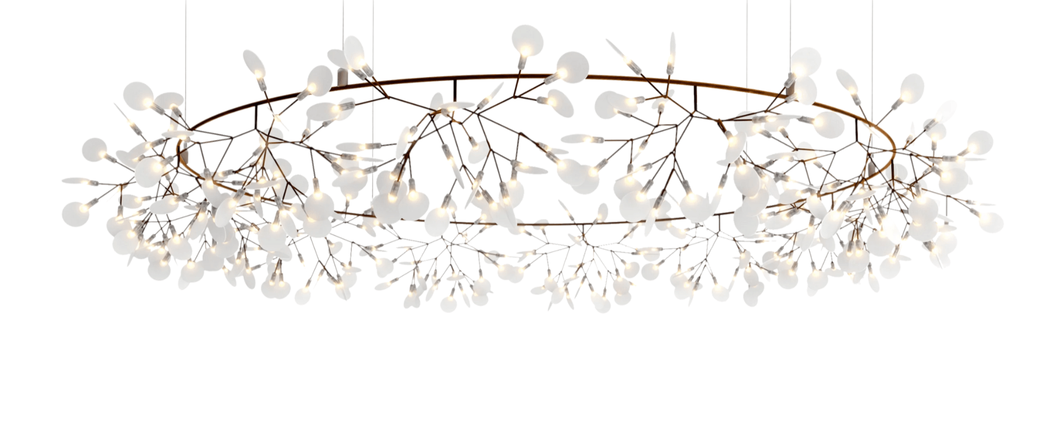 Żyrandol HERACLEUM III THE BIG O miedziany Moooi 210 cm Eye on Design