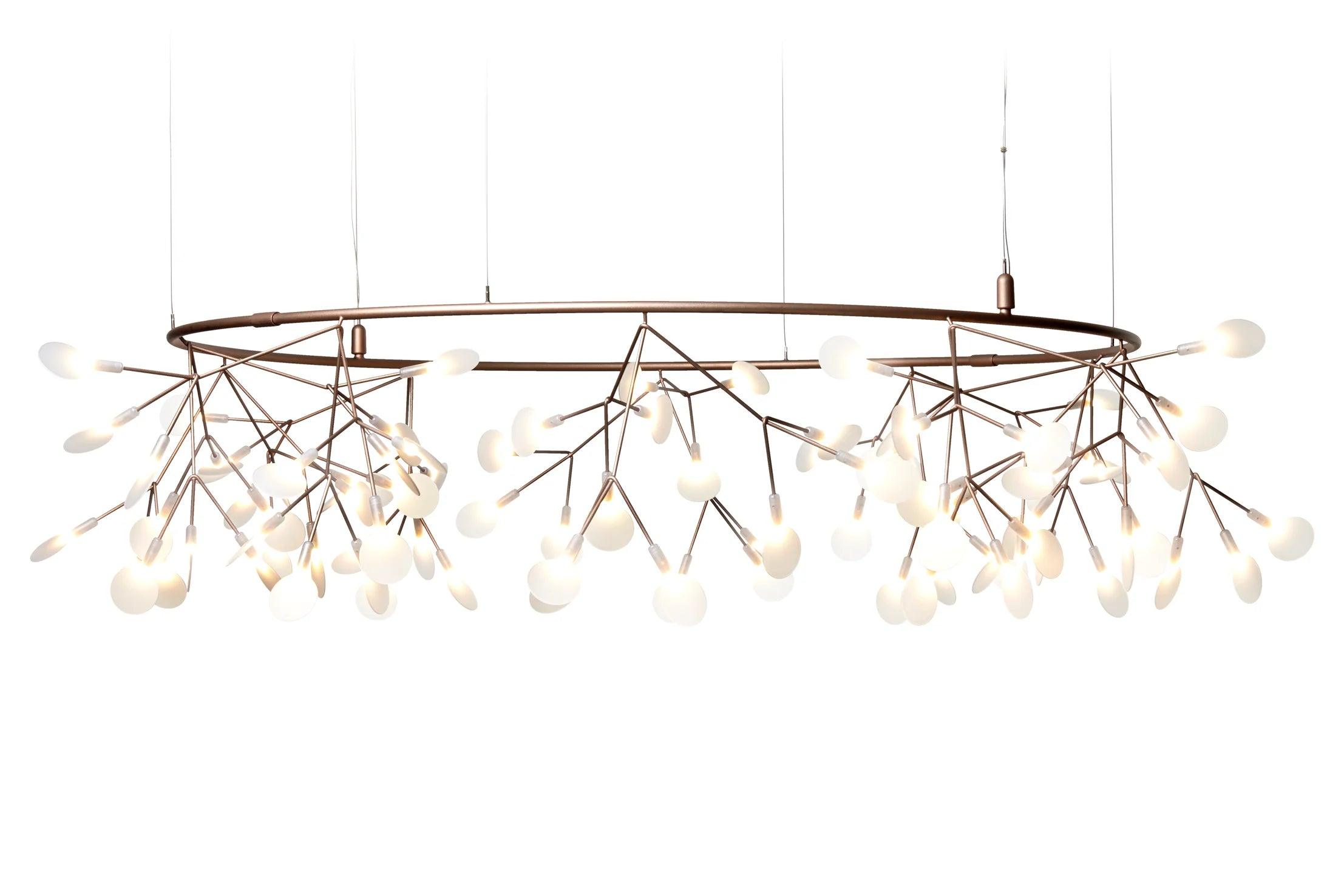Żyrandol HERACLEUM III THE BIG O miedziany Moooi 160 cm Eye on Design