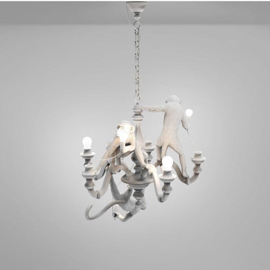 Żyrandol MONKEY biały Seletti Eye on Design