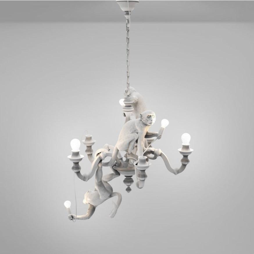Żyrandol MONKEY biały Seletti Eye on Design