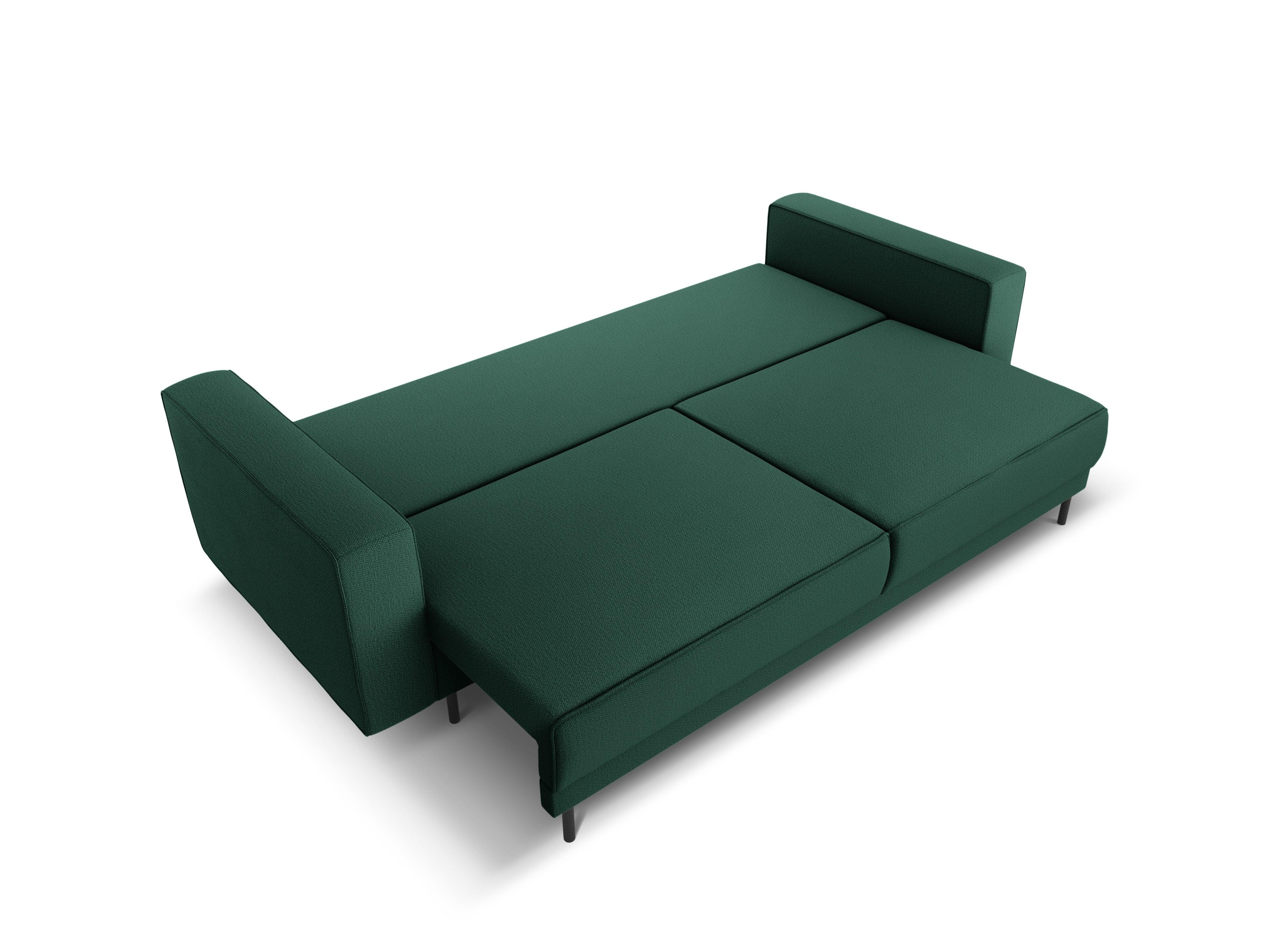 Sofa z funkcją spania CARO zielony Micadoni Eye on Design