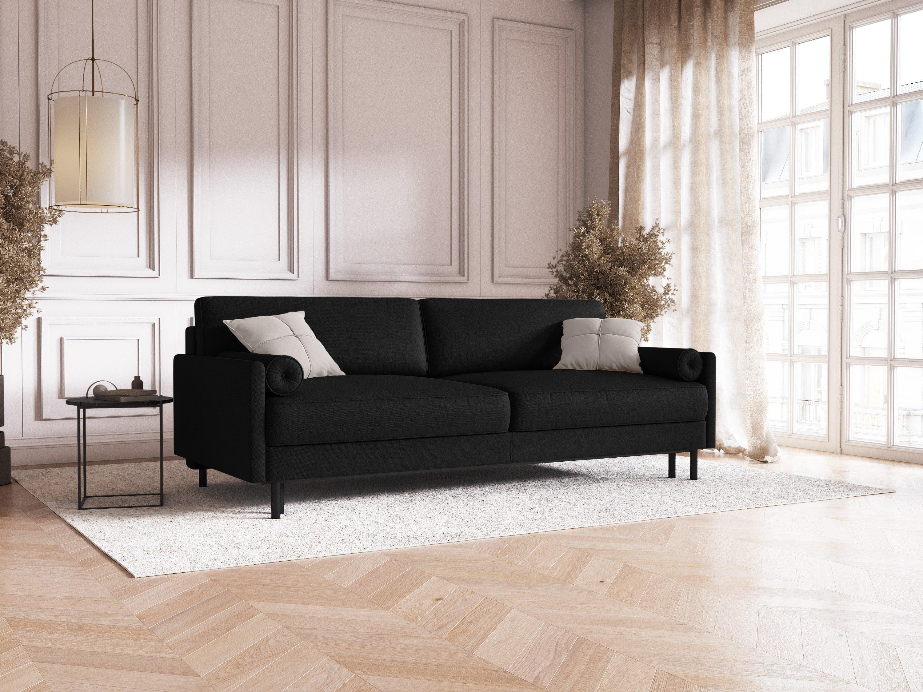 Sofa z funkcją spania SCOTT czarny Micadoni Eye on Design