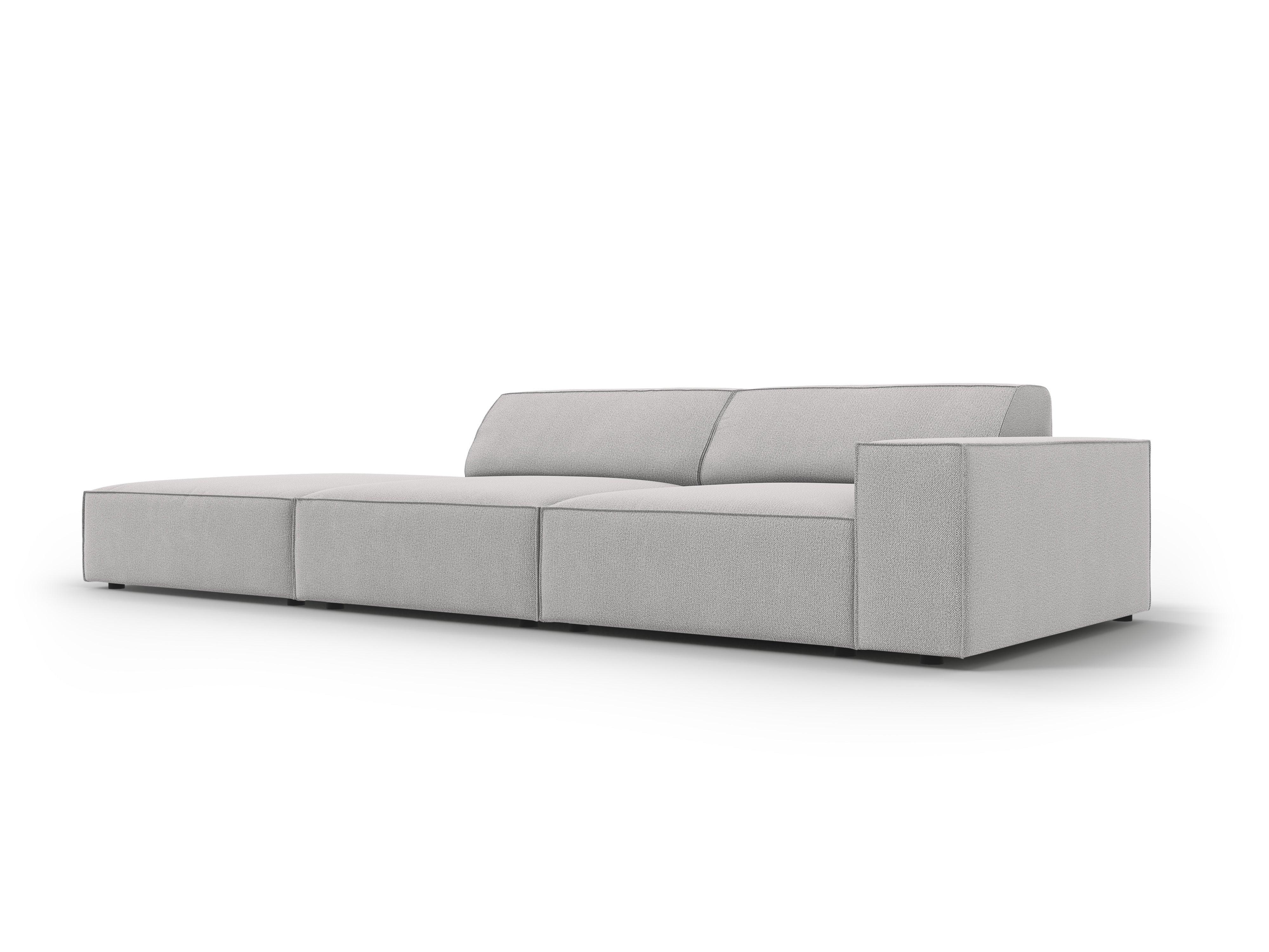 Sofa lewostronna 3-osobowa JODIE jasnoszary Micadoni Eye on Design