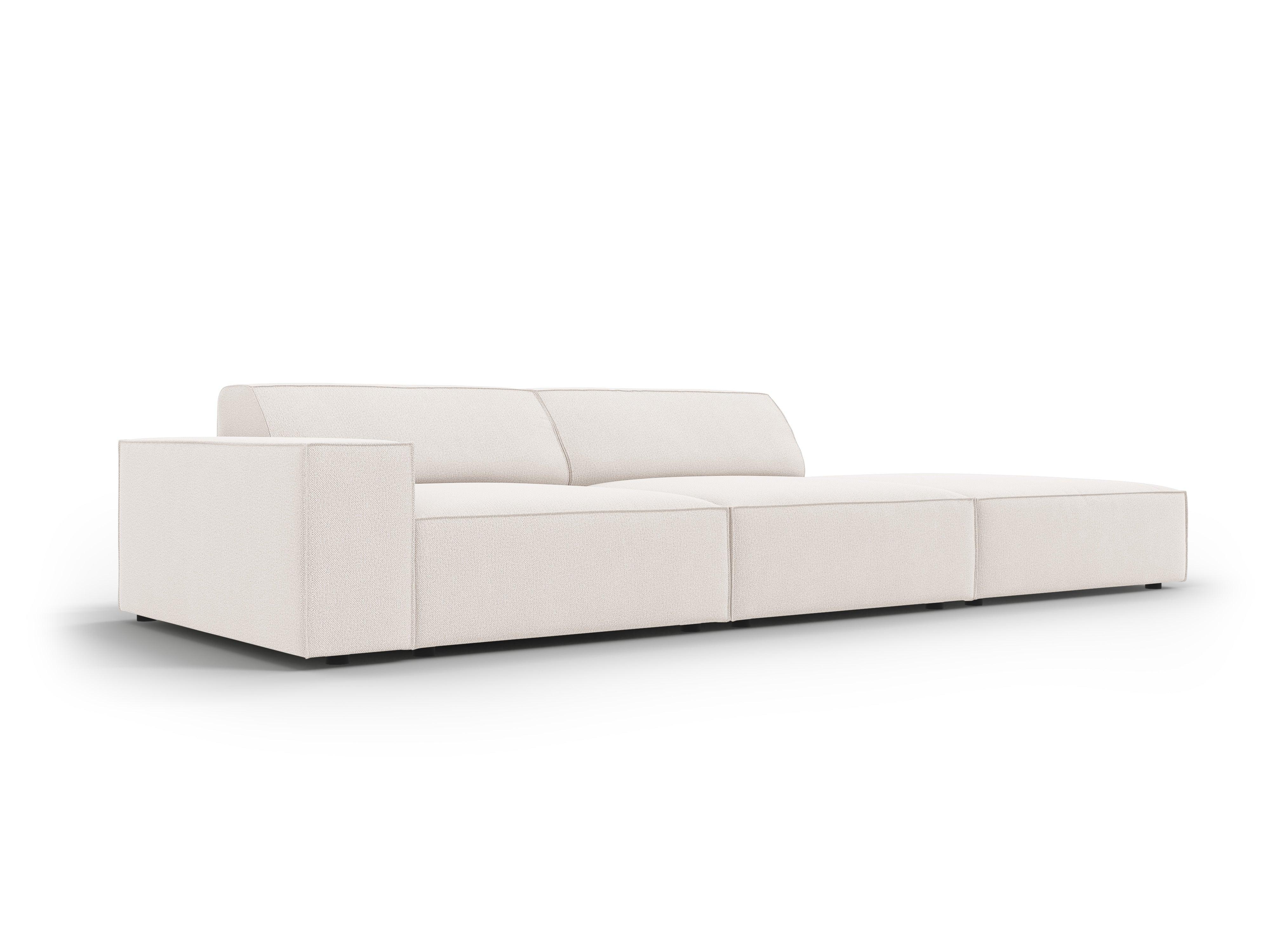 Sofa prawostronna 3-osobowa JODIE jasnobeżowy Micadoni Eye on Design