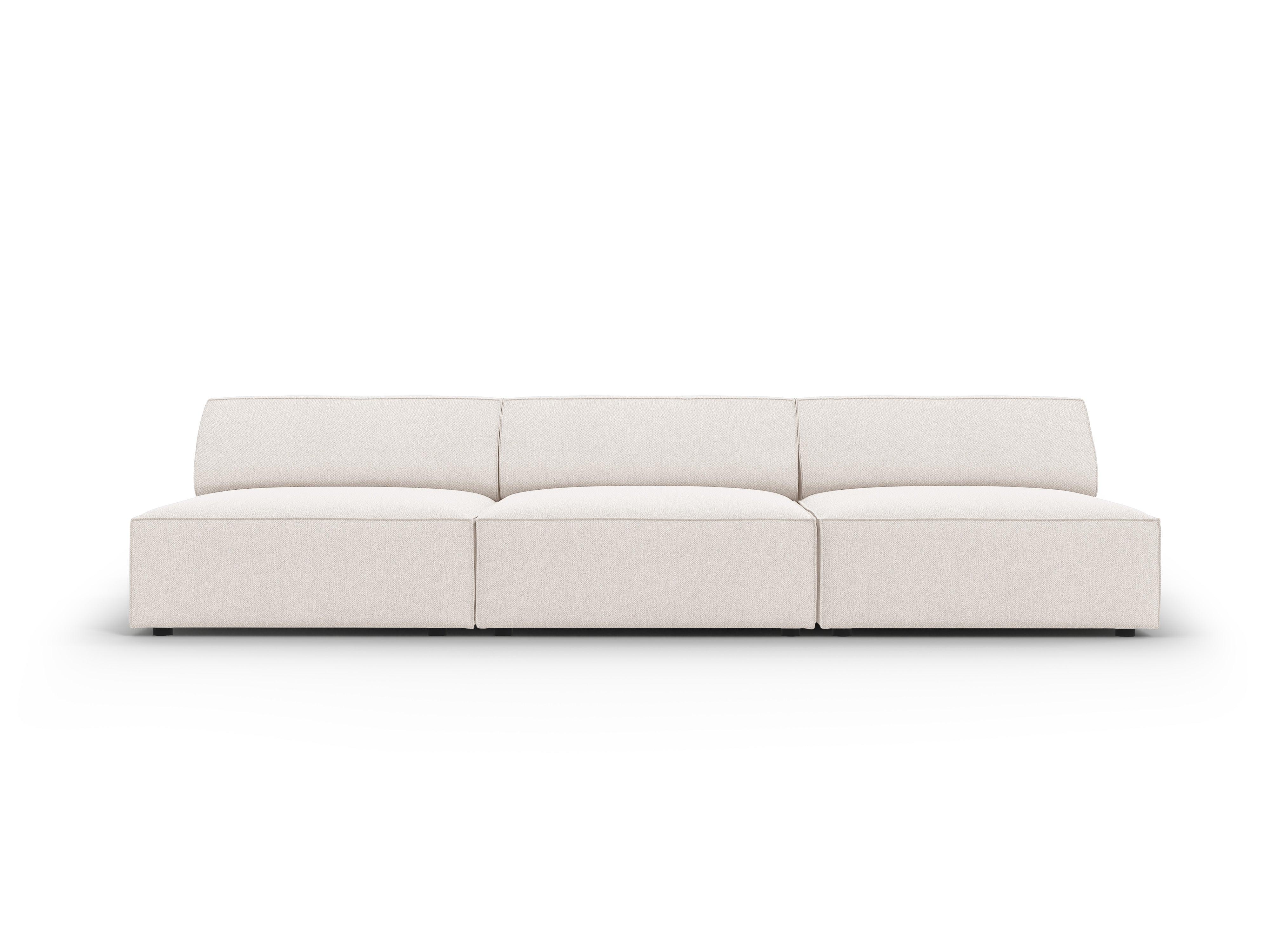 Sofa 3-osobowa otwarta JODIE jasnobeżowy Micadoni Eye on Design