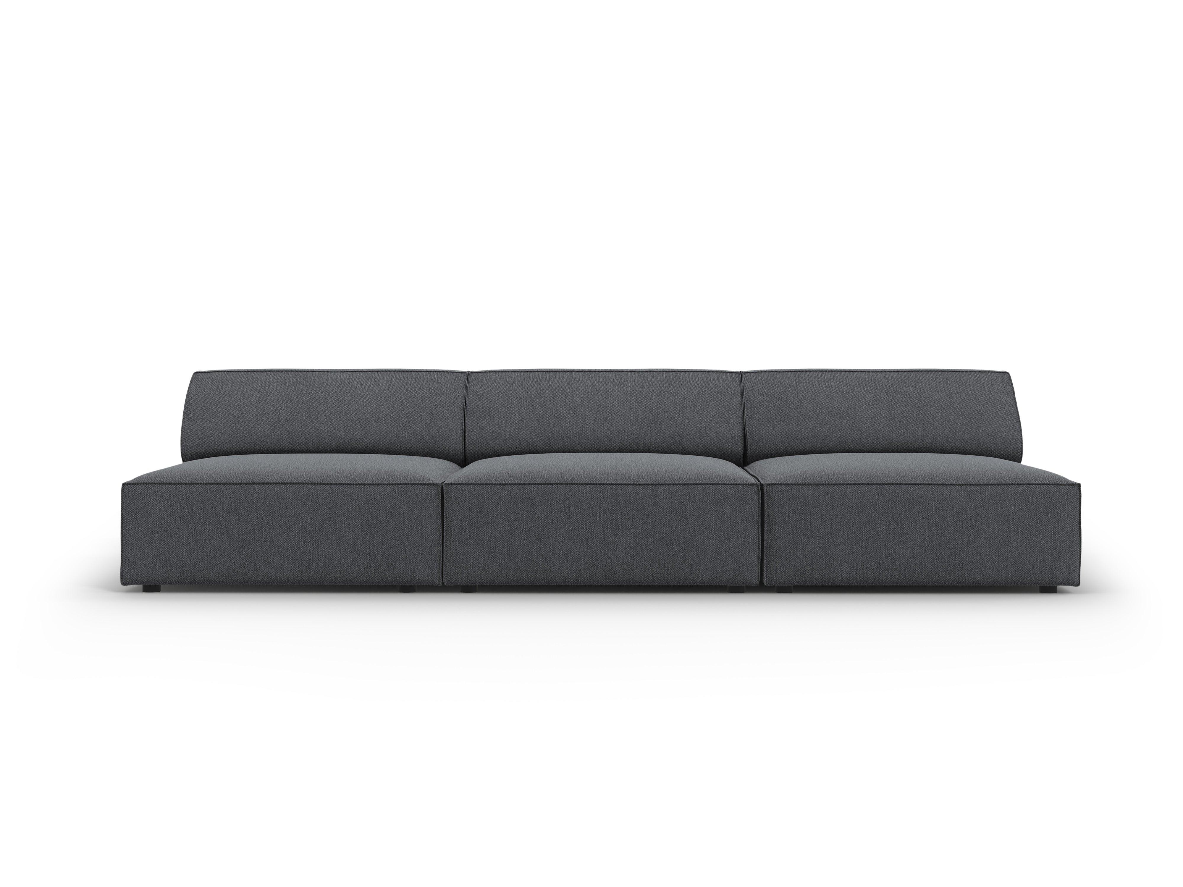 Sofa 3-osobowa otwarta JODIE ciemnoszary Micadoni Eye on Design