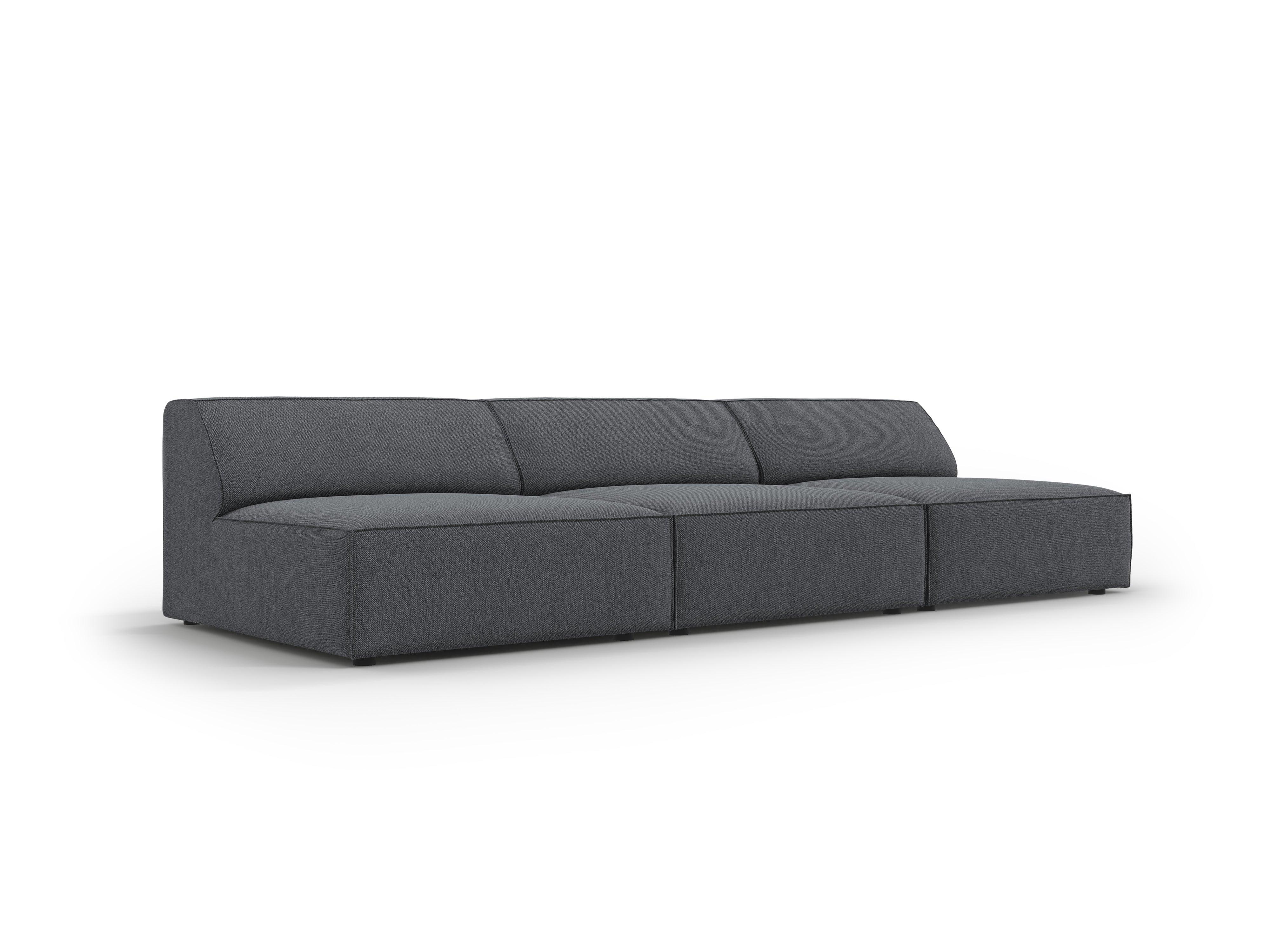 Sofa 3-osobowa otwarta JODIE ciemnoszary Micadoni Eye on Design
