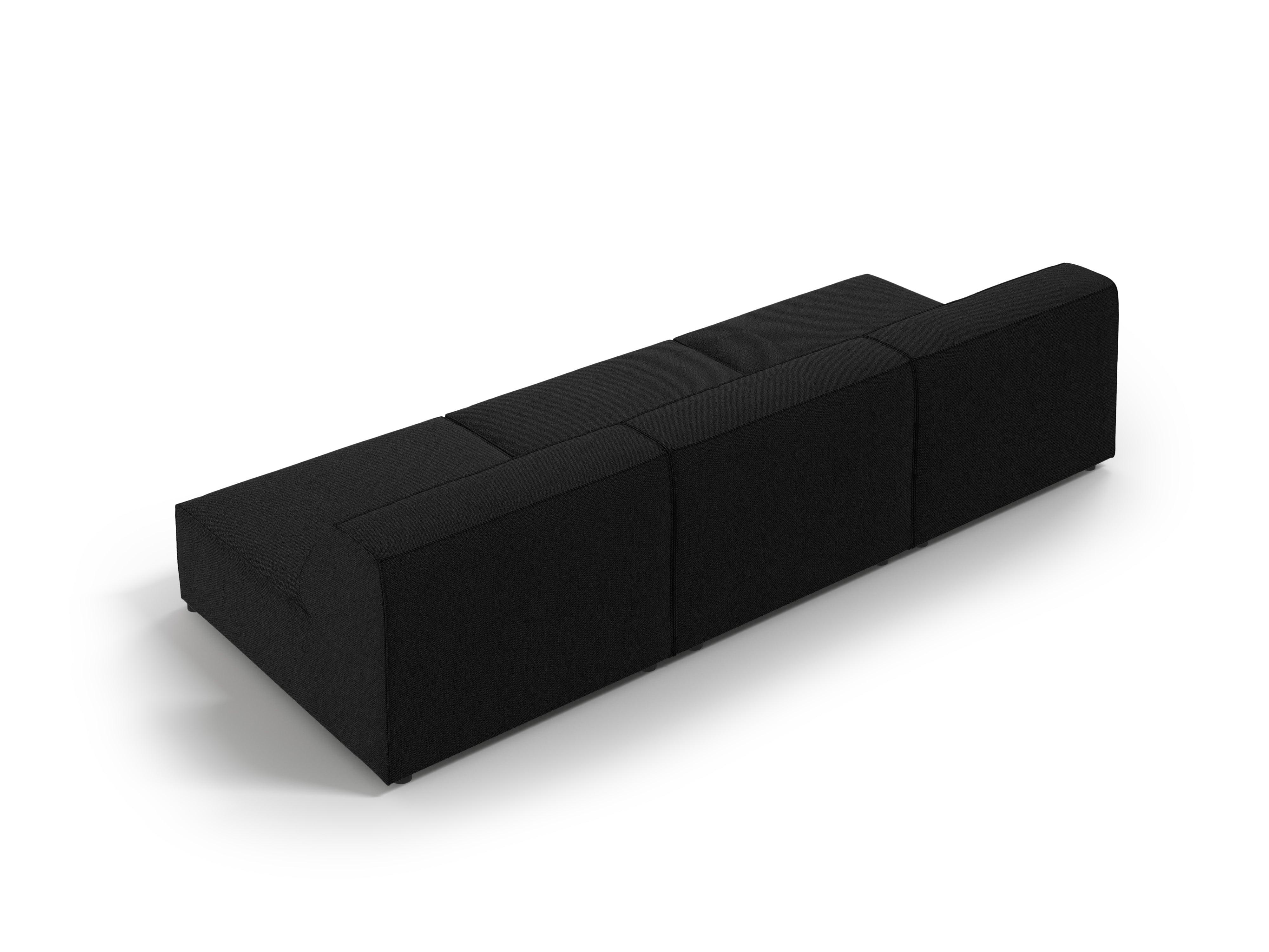 Sofa 3-osobowa otwarta JODIE czarny Micadoni Eye on Design