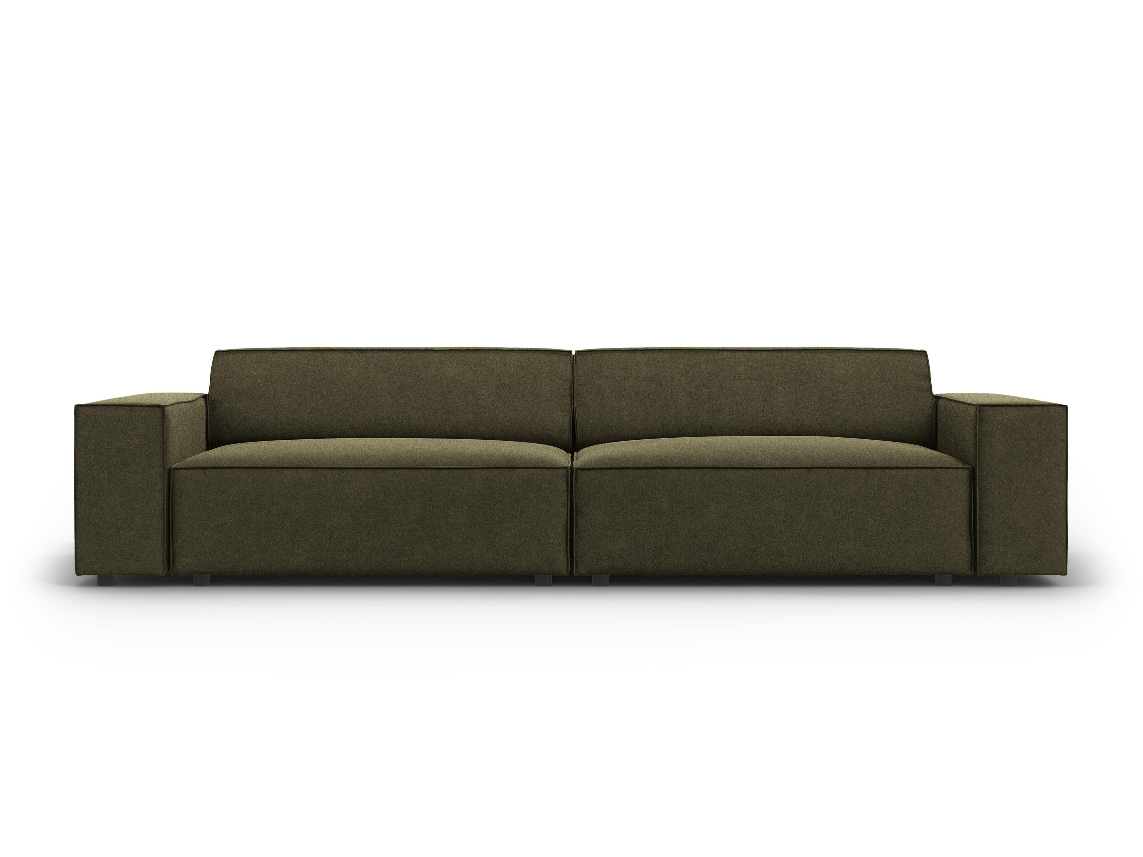 Sofa aksamitna 3-osobowa JODIE zielony Micadoni Eye on Design
