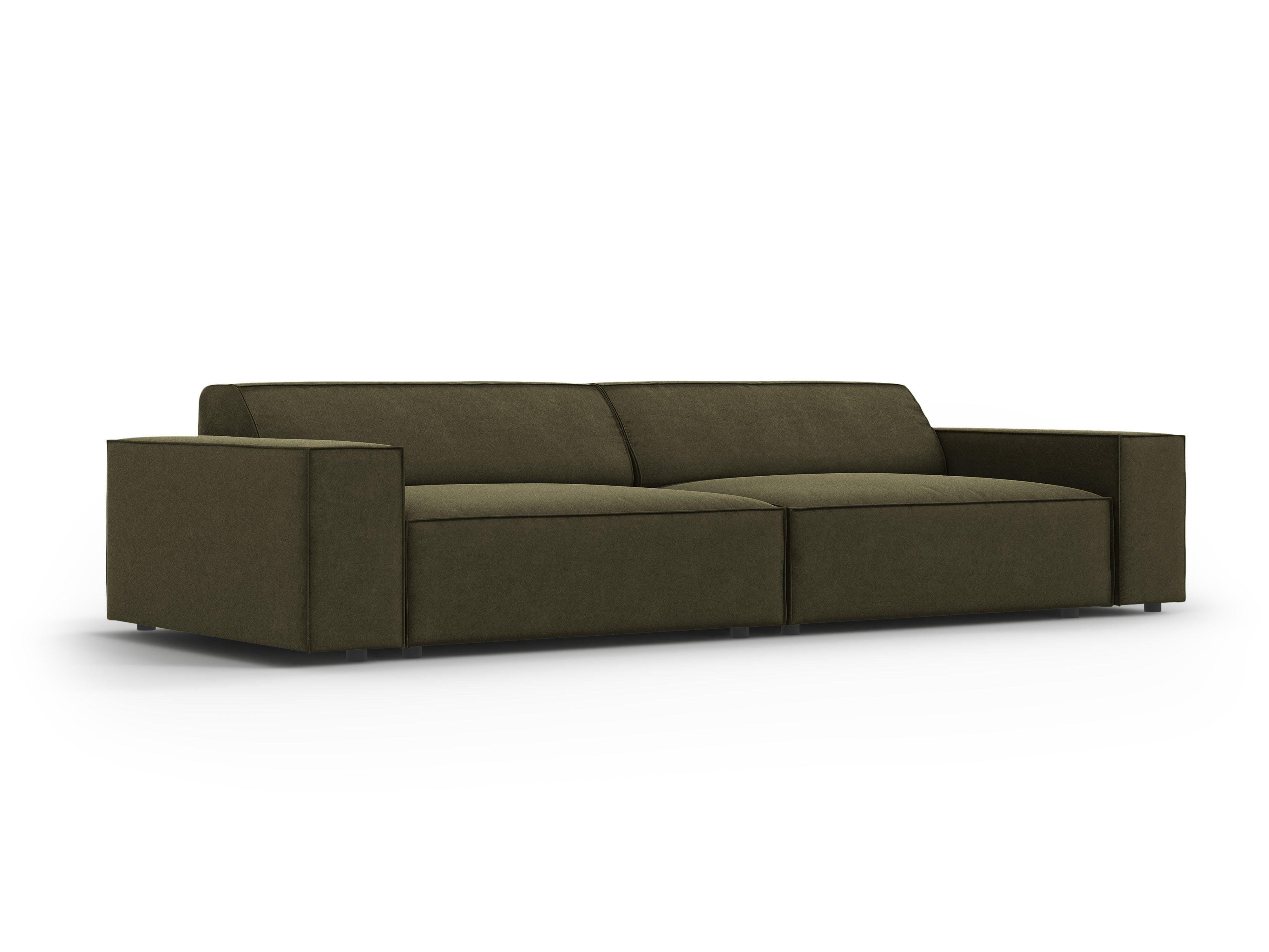 Sofa aksamitna 3-osobowa JODIE zielony Micadoni Eye on Design
