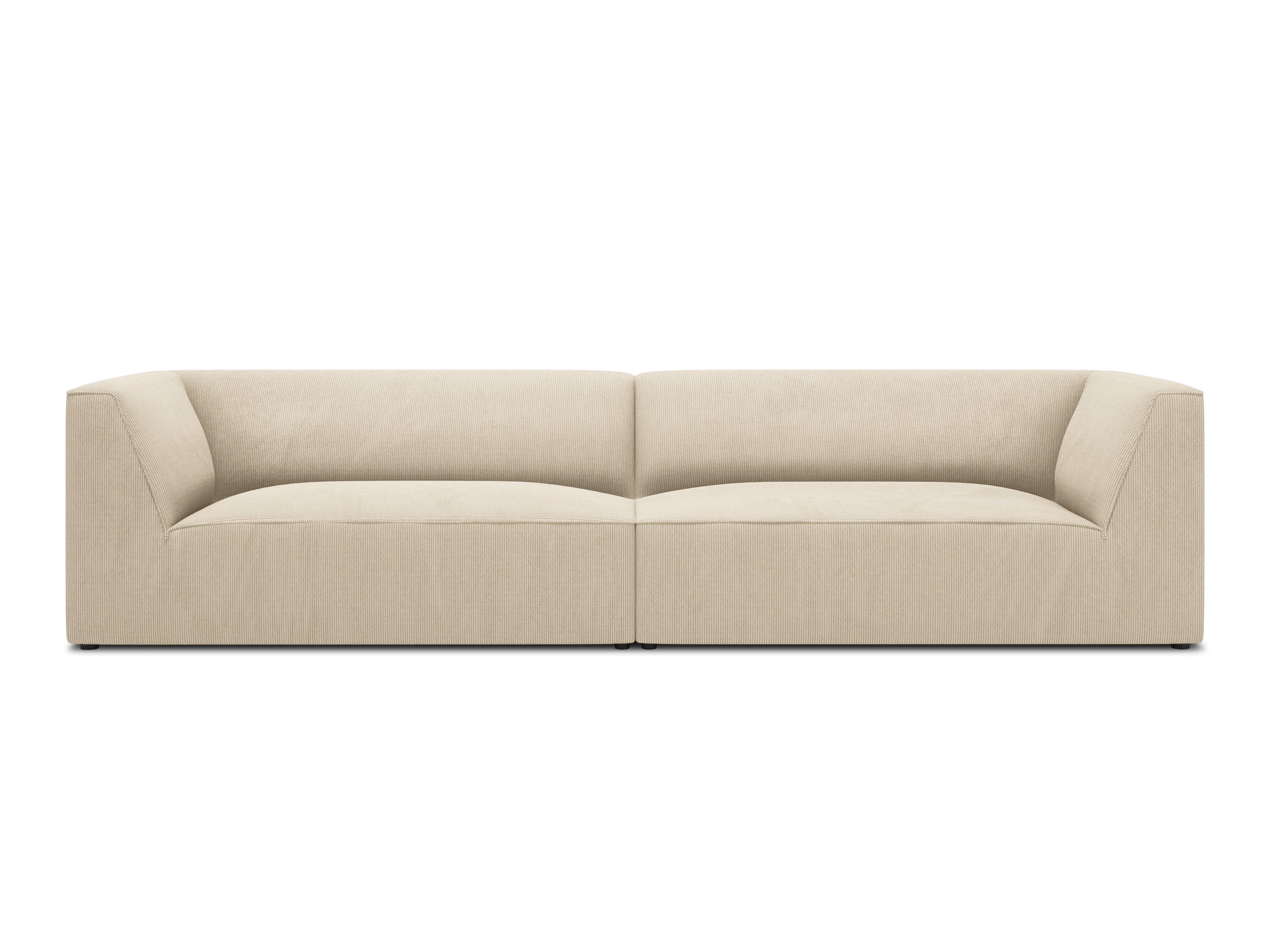 Sofa sztruksowa RUBY beżowy – Micadoni