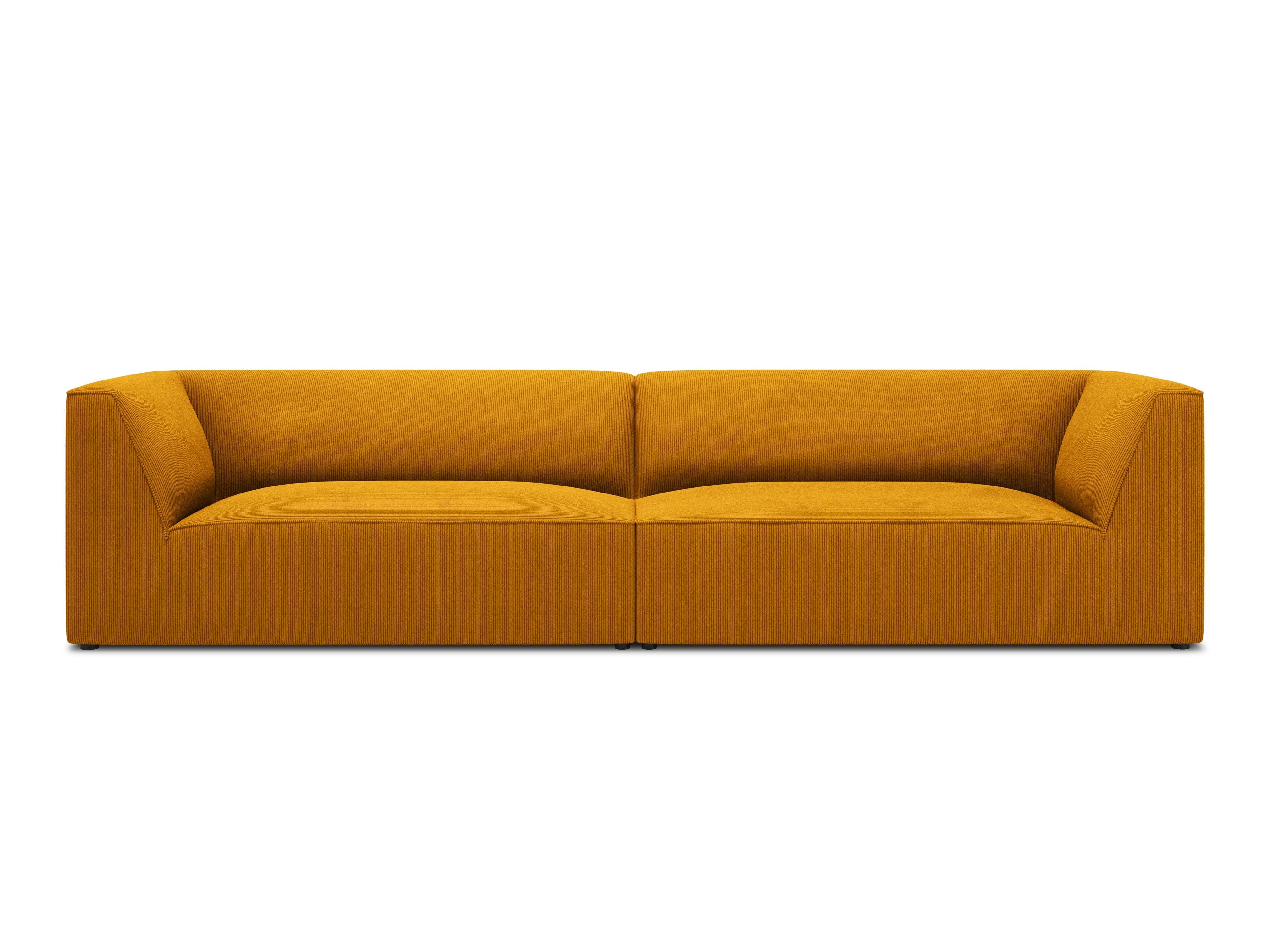 Sofa sztruksowa RUBY żółty Micadoni Eye on Design