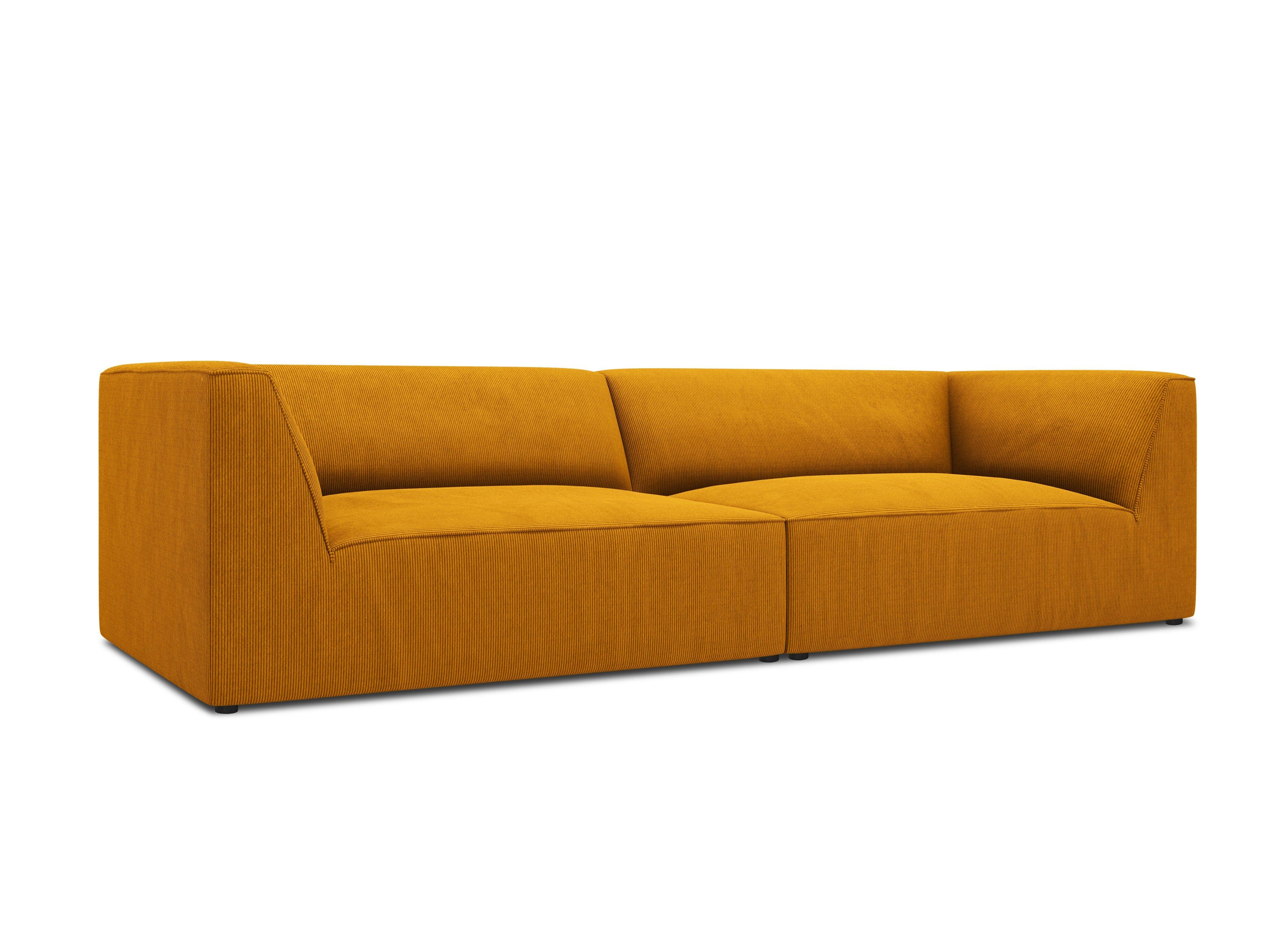 Sofa sztruksowa RUBY żółty Micadoni Eye on Design