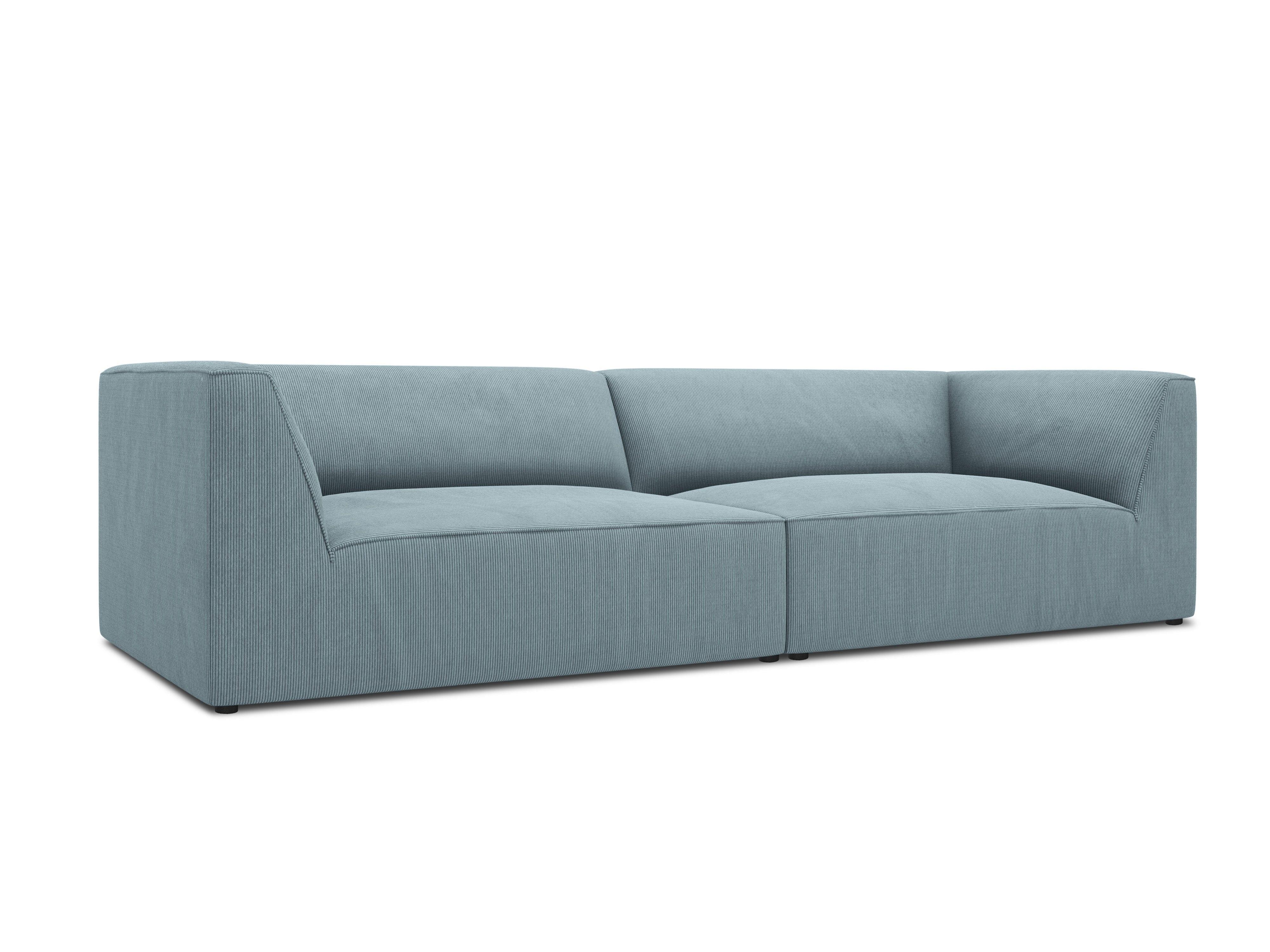 Sofa sztruksowa RUBY jasnoniebieski Micadoni Eye on Design