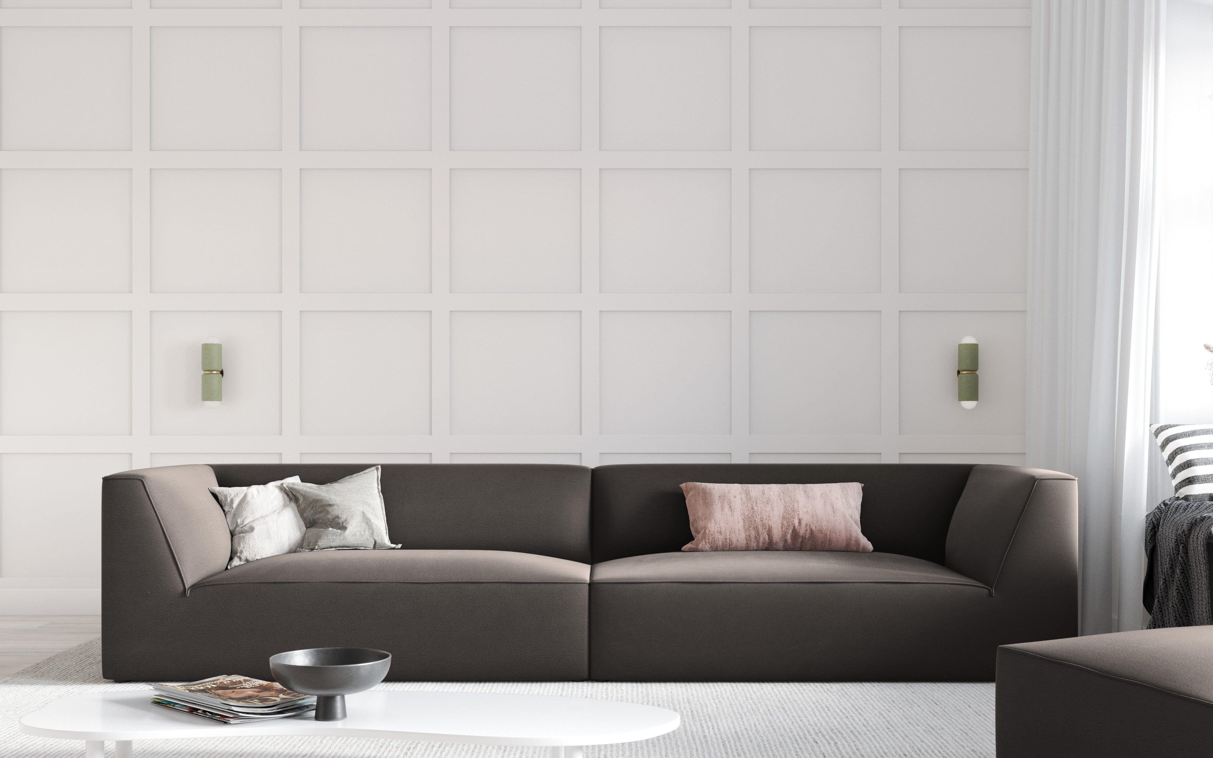 Sofa aksamitna RUBY ciemnoszary Micadoni Eye on Design