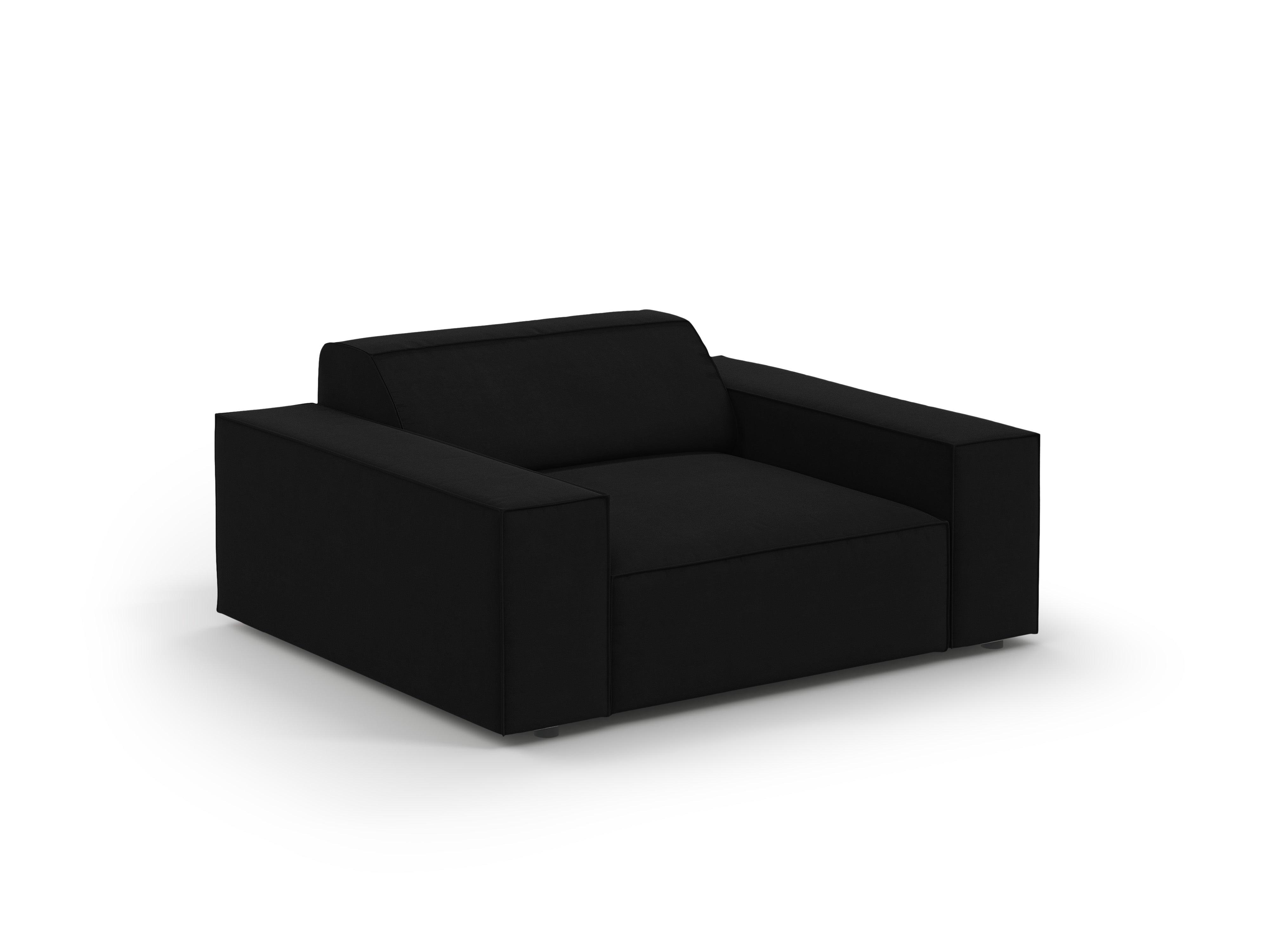 Fotel aksamitny JODIE czarny Micadoni Eye on Design