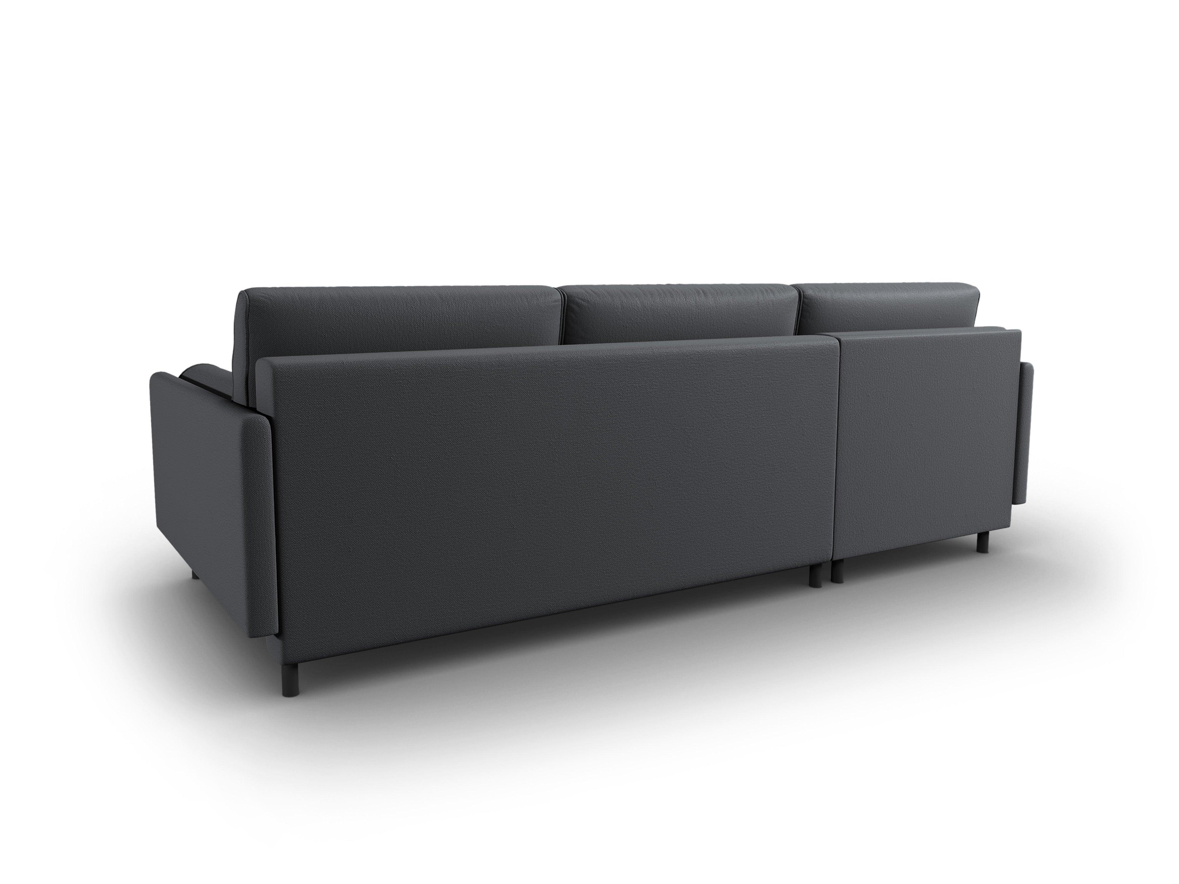 Narożnik lewostronny z funkcją spania SCOTT ciemnoszary Micadoni Eye on Design