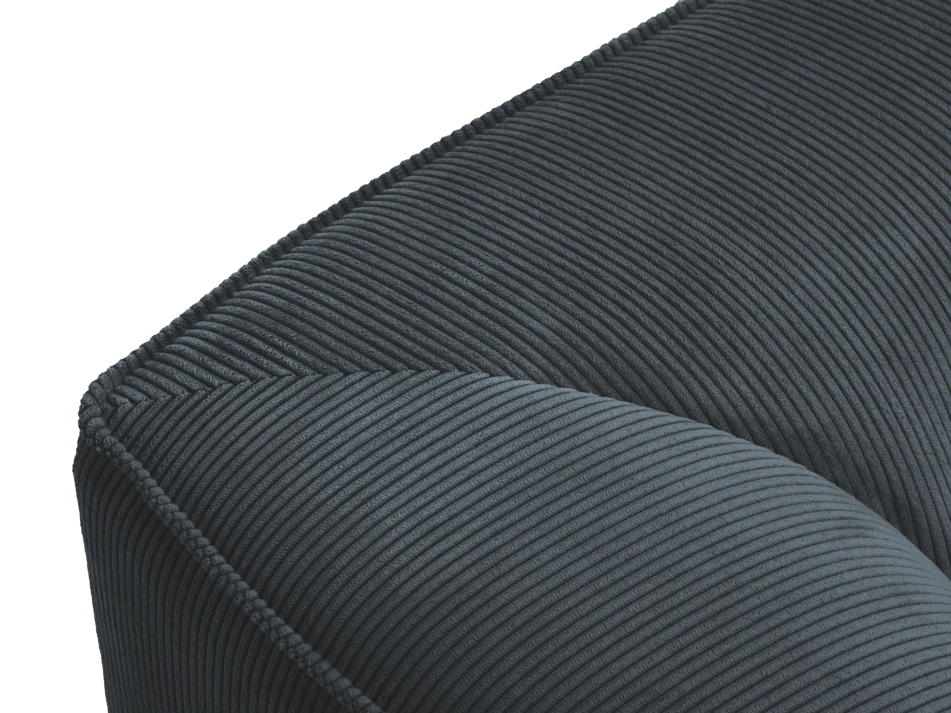 Sofa narożna sztruksowa lewostronna RUBY niebieski Micadoni Eye on Design