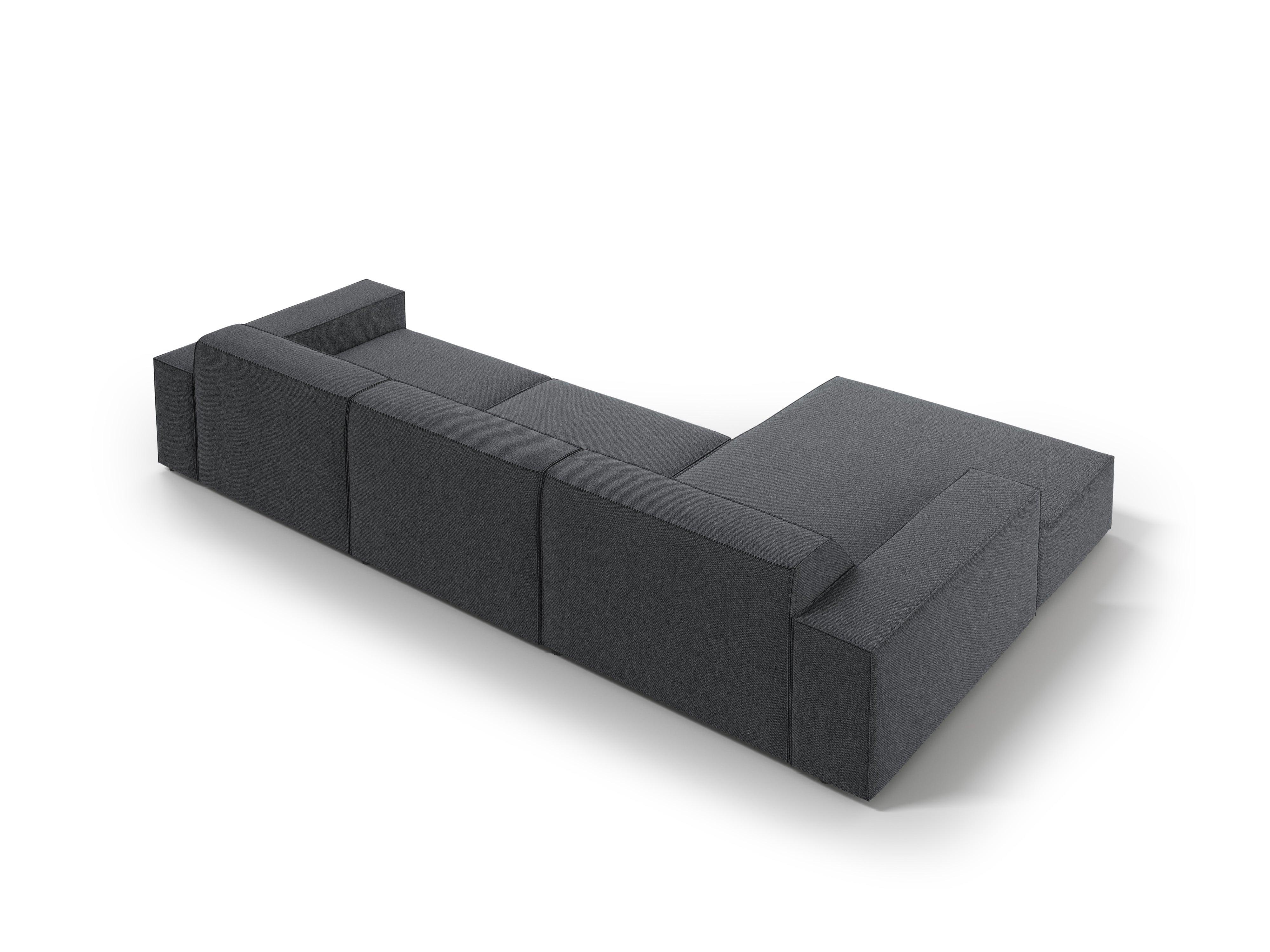 Narożnik lewostronny 4-osobowy JODIE ciemnoszary Micadoni Eye on Design