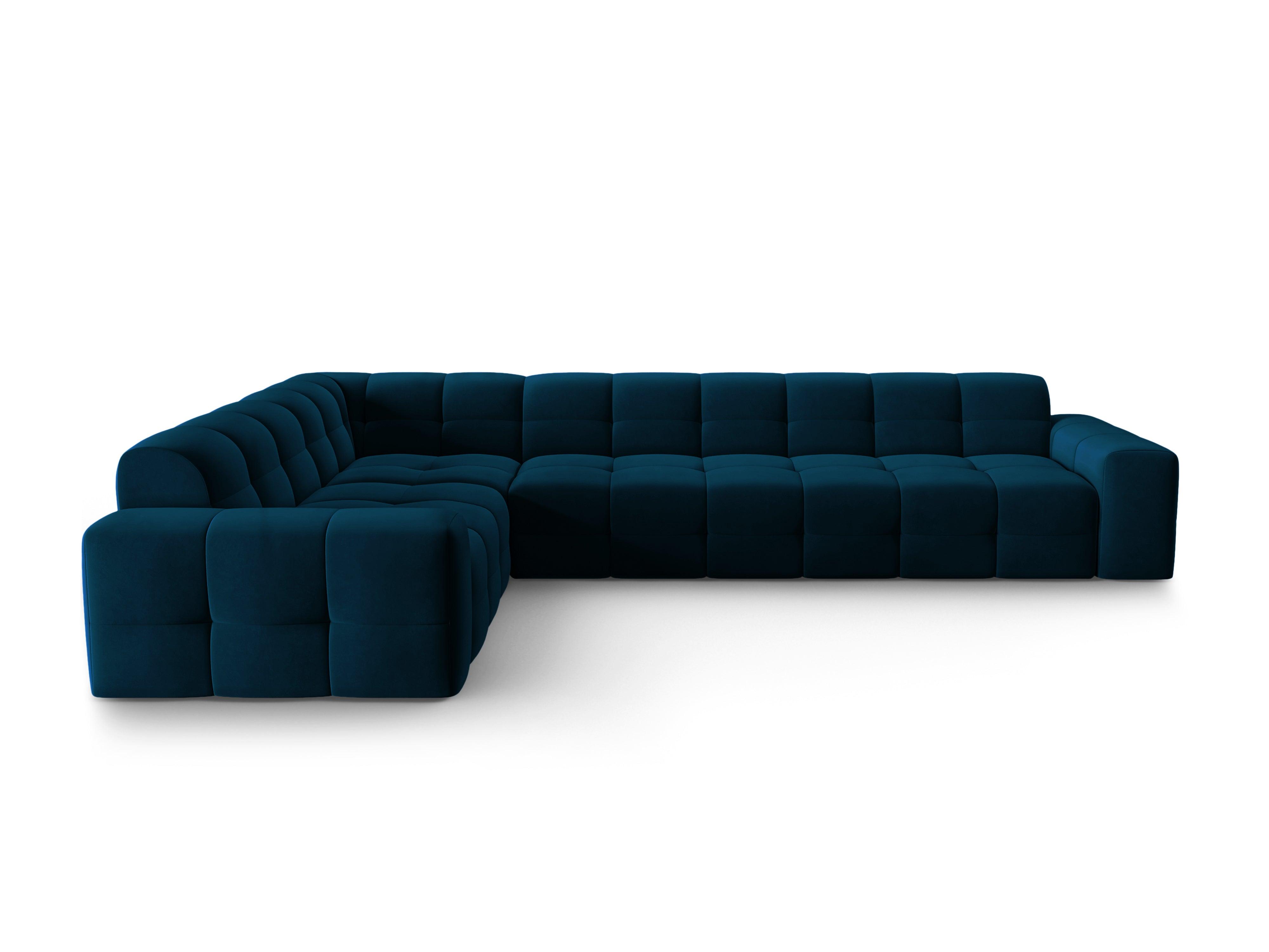 Narożnik lewostronny 6-osobowy KENDAL granatowy Micadoni Eye on Design