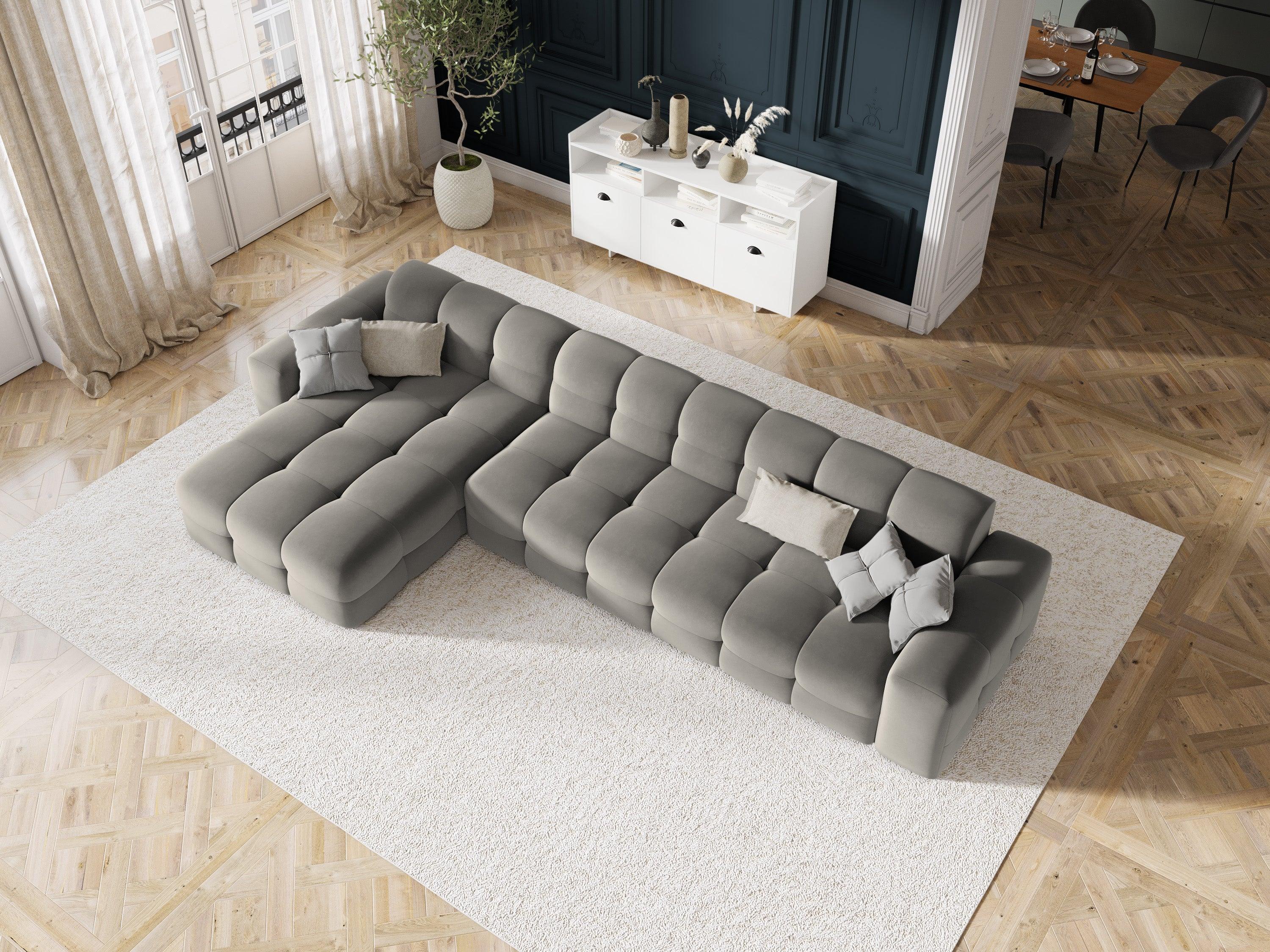 Narożnik lewostronny 5-osobowy KENDAL szary Micadoni Eye on Design