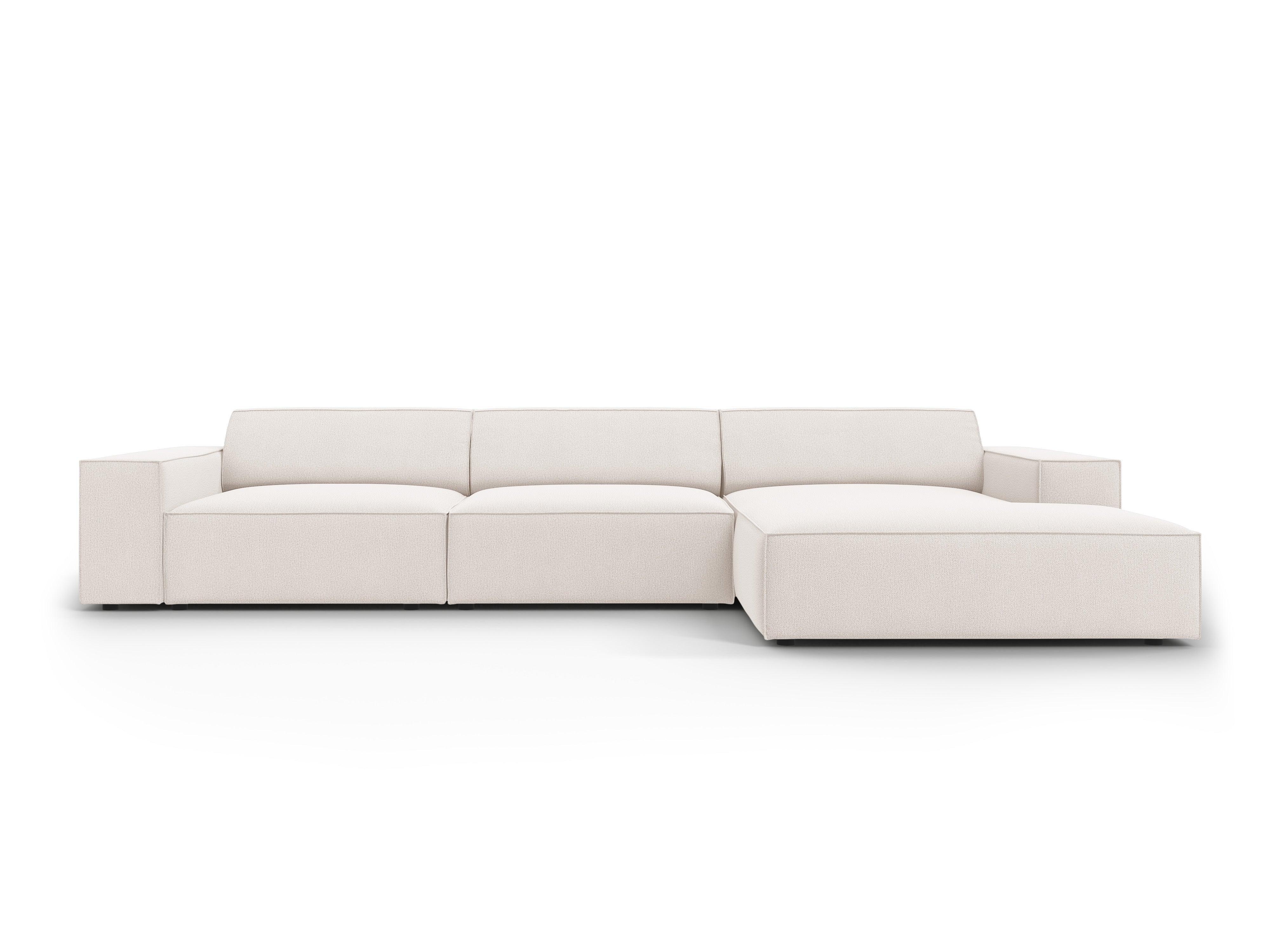 Narożnik prawostronny 4-osobowy JODIE jasnobeżowy Micadoni Eye on Design