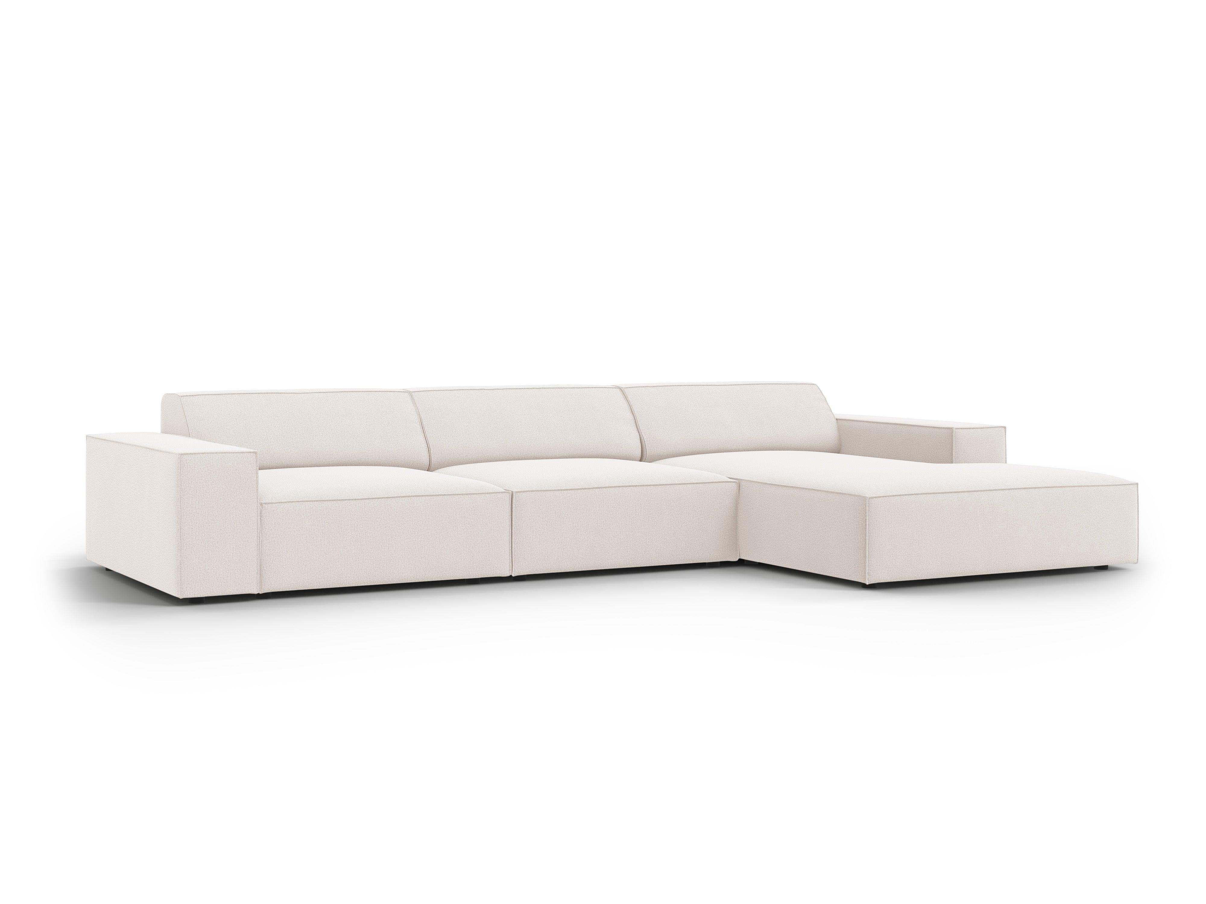 Narożnik prawostronny 4-osobowy JODIE jasnobeżowy Micadoni Eye on Design