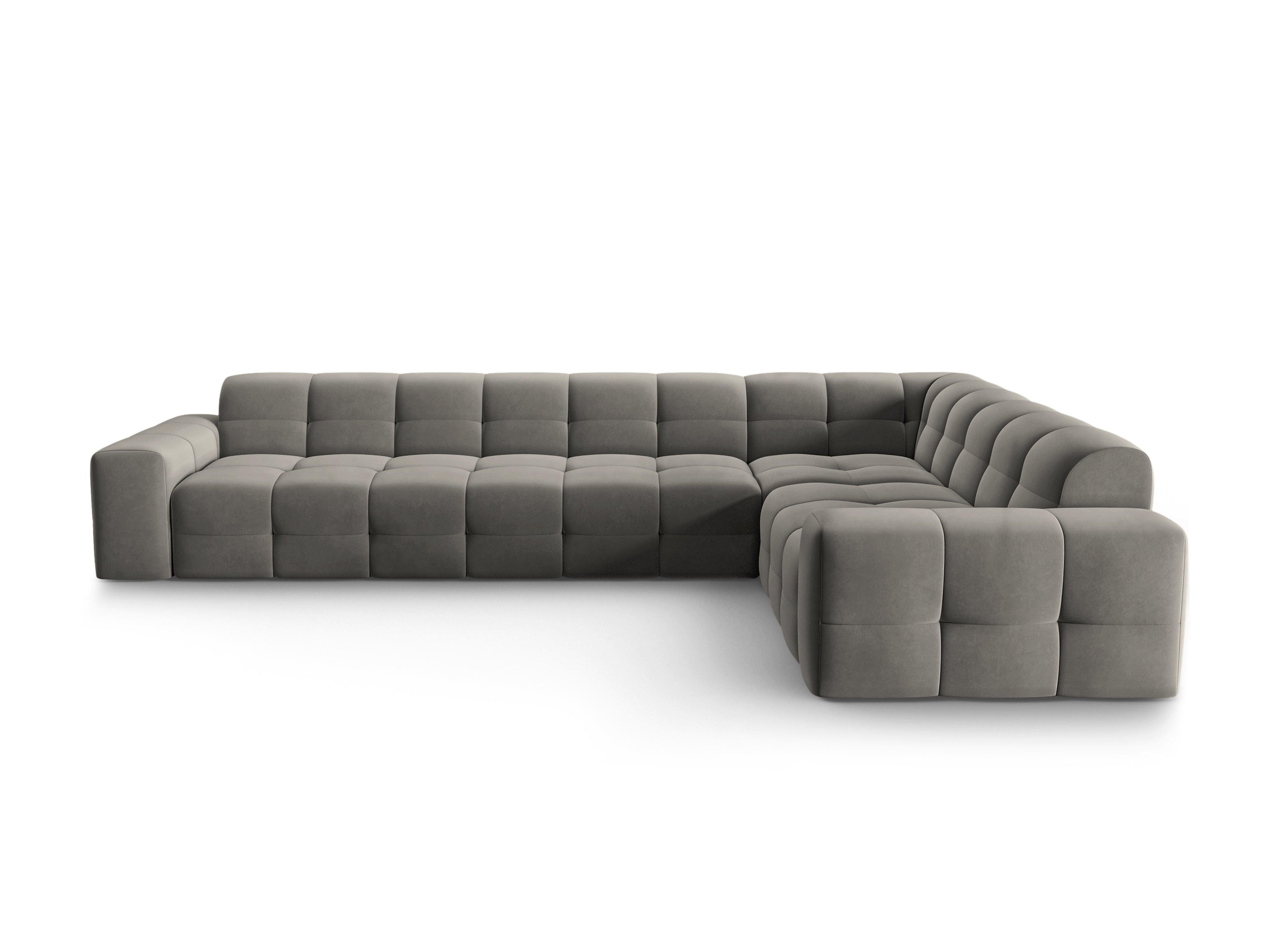 Narożnik prawostronny 6-osobowy KENDAL szary Micadoni Eye on Design