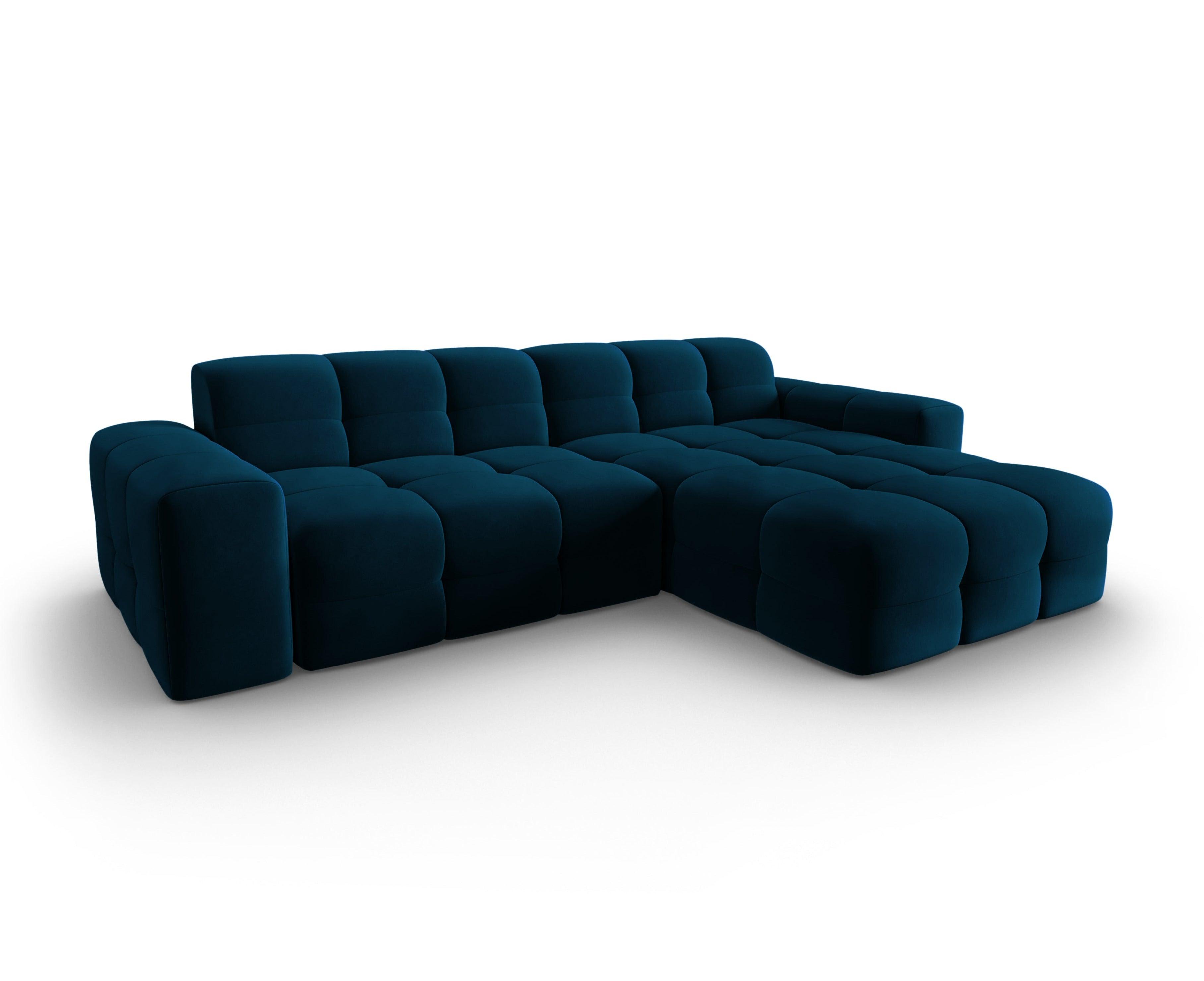 Narożnik prawostronny 4-osobowy KENDAL granatowy Micadoni Eye on Design