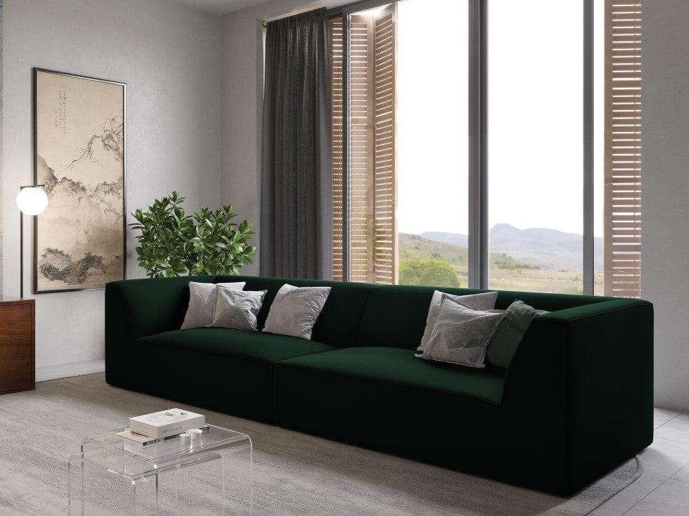 Sofa aksamitna RUBY butelkowa zieleń Micadoni Eye on Design