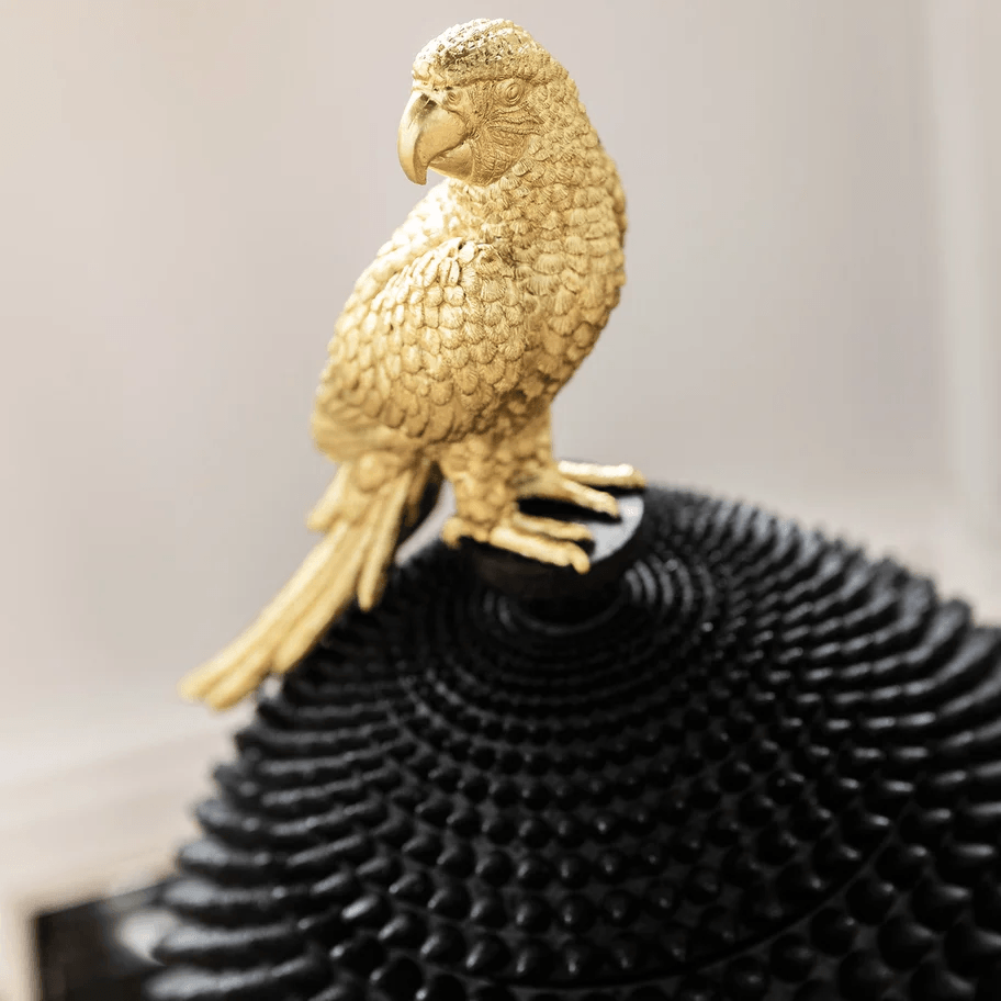 Dekoracyjny pojemnik PARROT czarny Kare Design Eye on Design