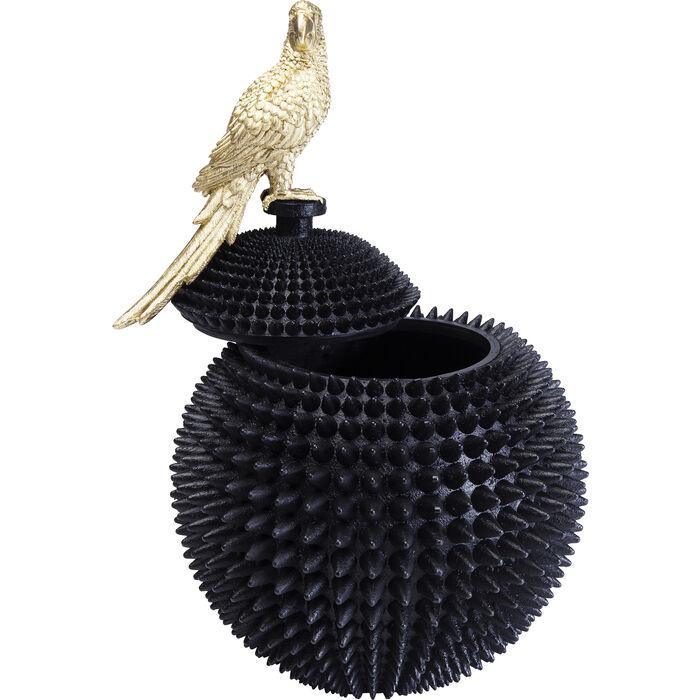 Dekoracyjny pojemnik PARROT czarny Kare Design Eye on Design