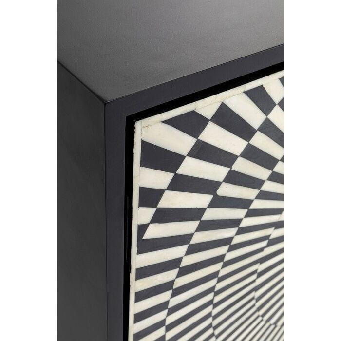Komoda ELECTRO czarny ze złotymi detalami Kare Design Eye on Design