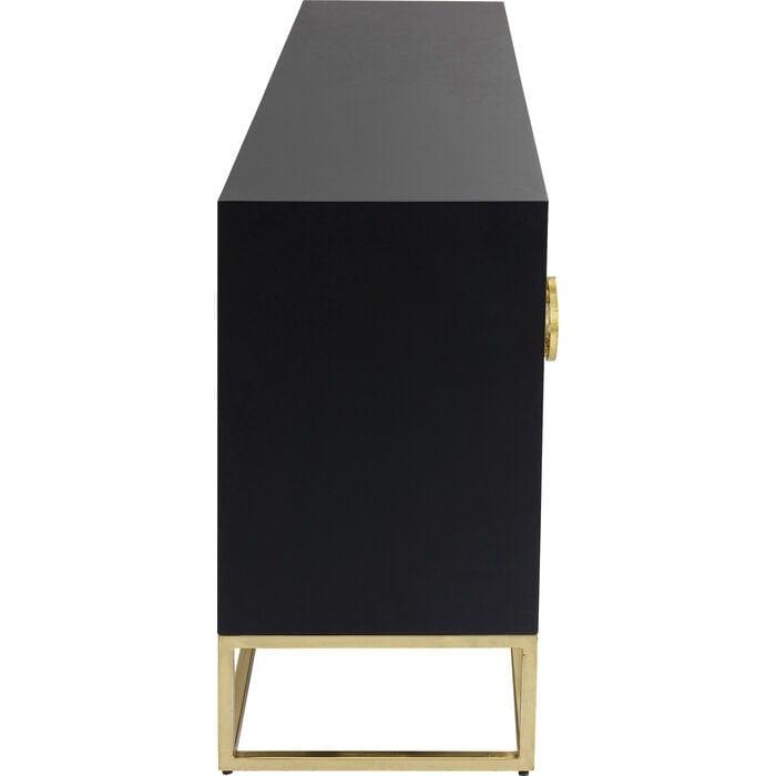 Komoda ELECTRO czarny ze złotymi detalami Kare Design Eye on Design