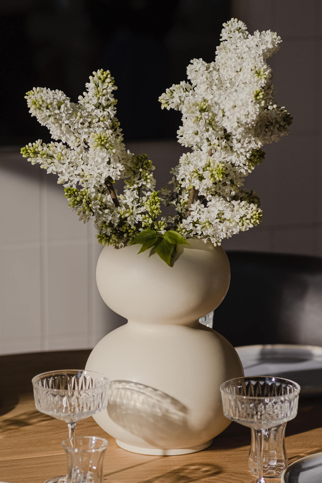 Wazon TUGA beżowy – styl nowoczesny