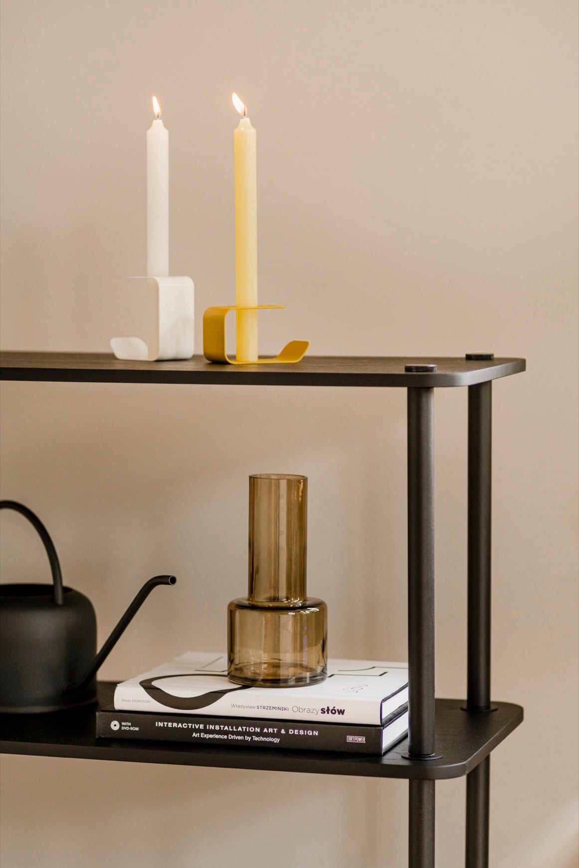Regał 5-poziomowy TEIDI czarny – styl skandynawski