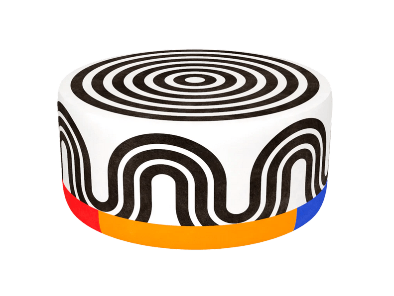 Puf SPYRAL biały Qeeboo Eye on Design